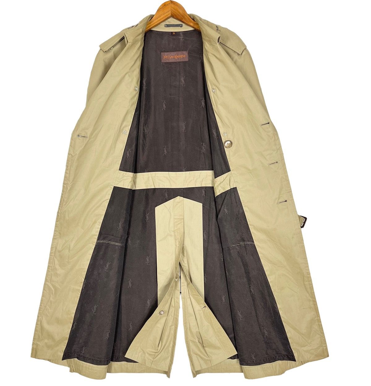 Designer × Vintage × Yves Saint Laurent Vintage YSL Yves Saint Laurent Double Breasted Trench Coat Size S / US 4 / IT 40 - 9 Thumbnail