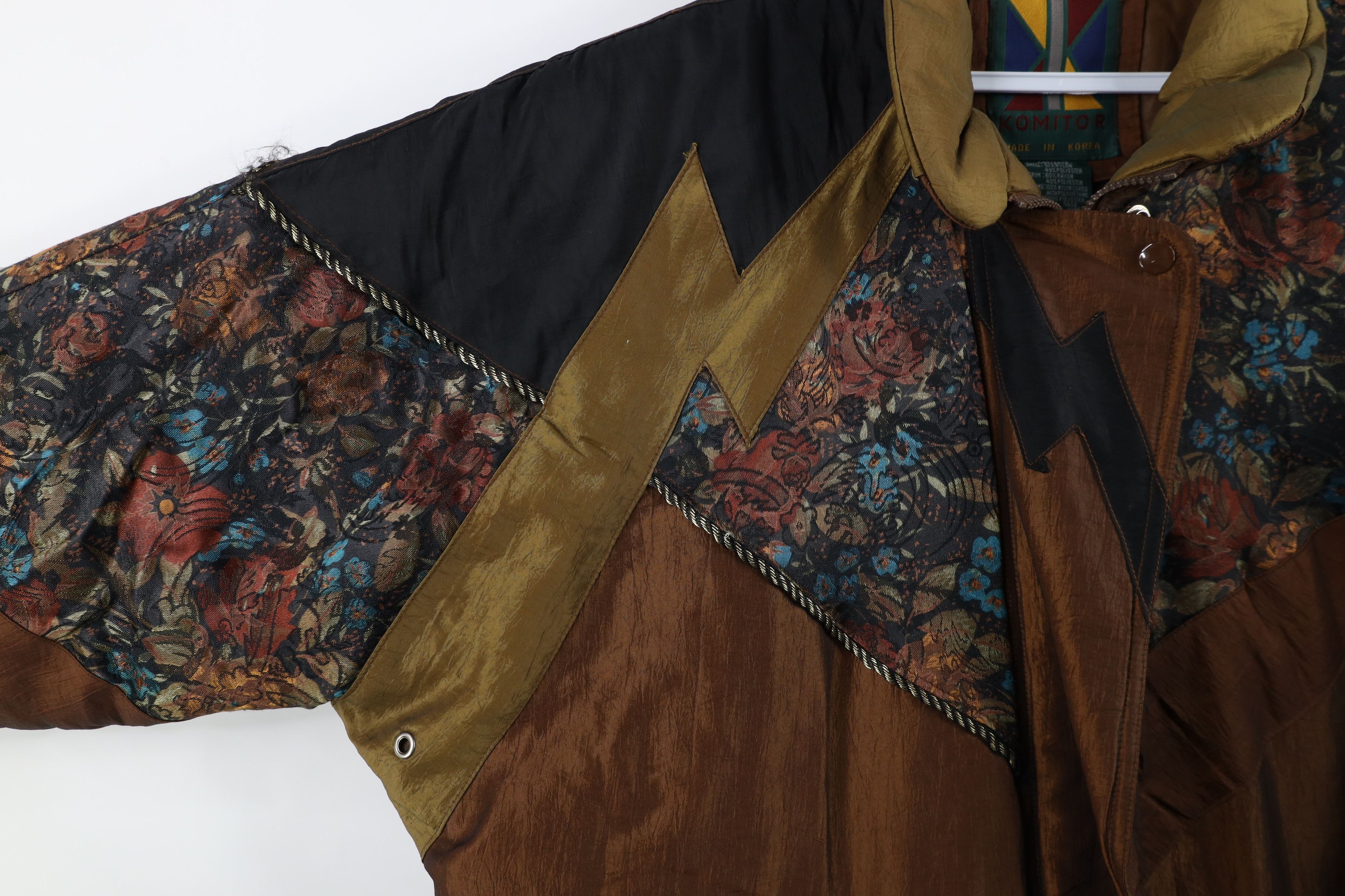 Vintage Vintage 90s Streetwear Patchwork Flower Winter Puffer Jacket Size XXL / US 16-18 / IT 52-54 - 4 Thumbnail