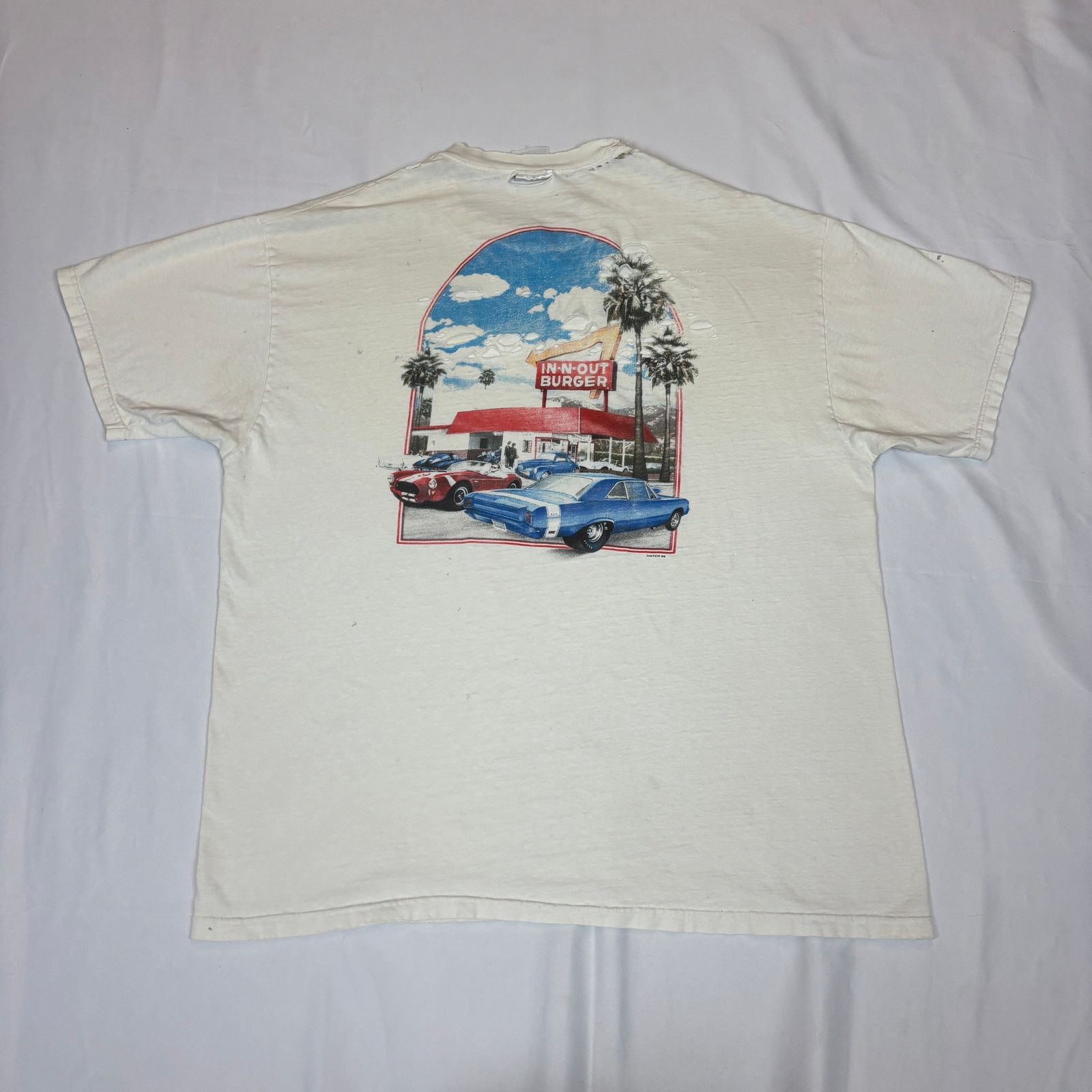 Hanes × Vintage Vintage 1999 In N Out Burger T Shirt Men's XL California Size US XL / EU 56 / 4 - 2 Thumbnail