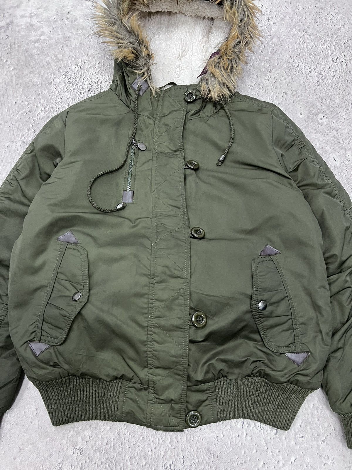 Hysteric Glamour × If Six Was Nine × Le Grande Bleu (L.G.B.) Japanese Punk Grunge Fur bomber STUDDED JACKET opium style Size US M / EU 48-50 / 2 - 7 Thumbnail
