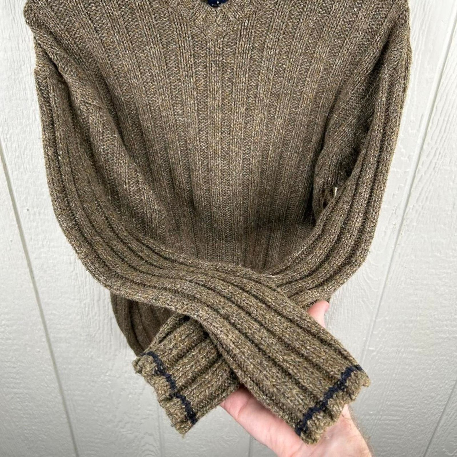 Sonoma Vintage 90’s Sonoma Tan Tight-Knit Sweater Size Medium Size M / US 6-8 / IT 42-44 - 6 Thumbnail