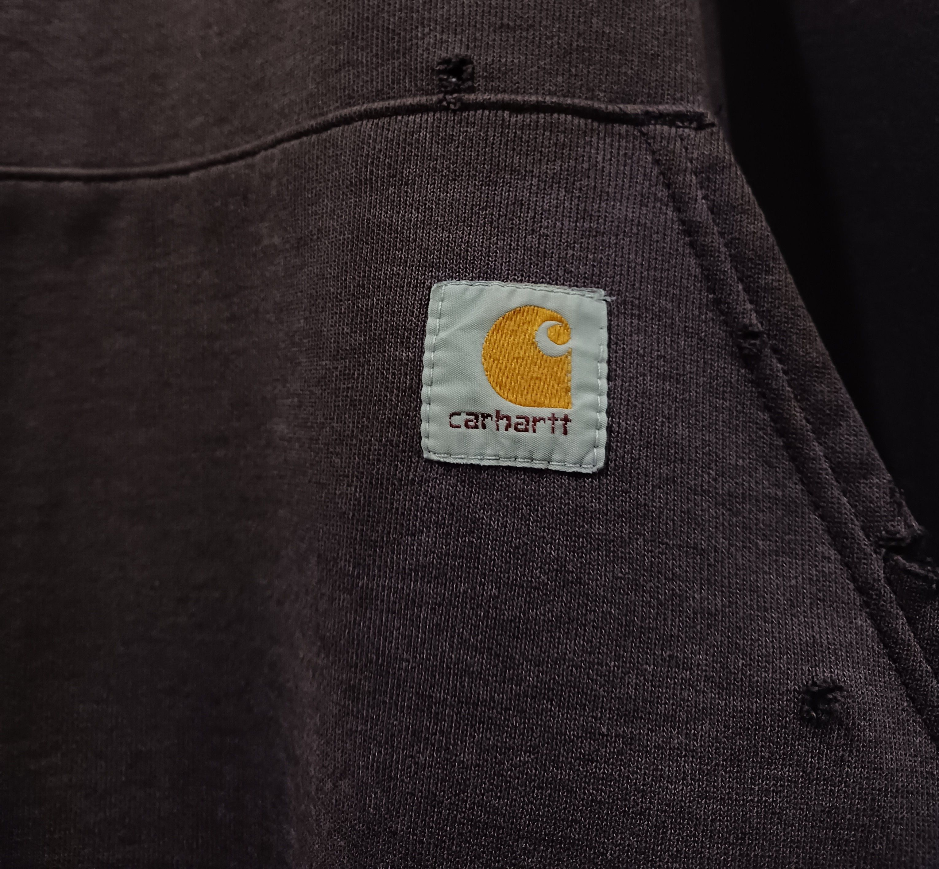 Carhartt Carhartt K121 "Faded & Distressed" Midweight Pullover Hoodie Size US XL / EU 56 / 4 - 3 Thumbnail