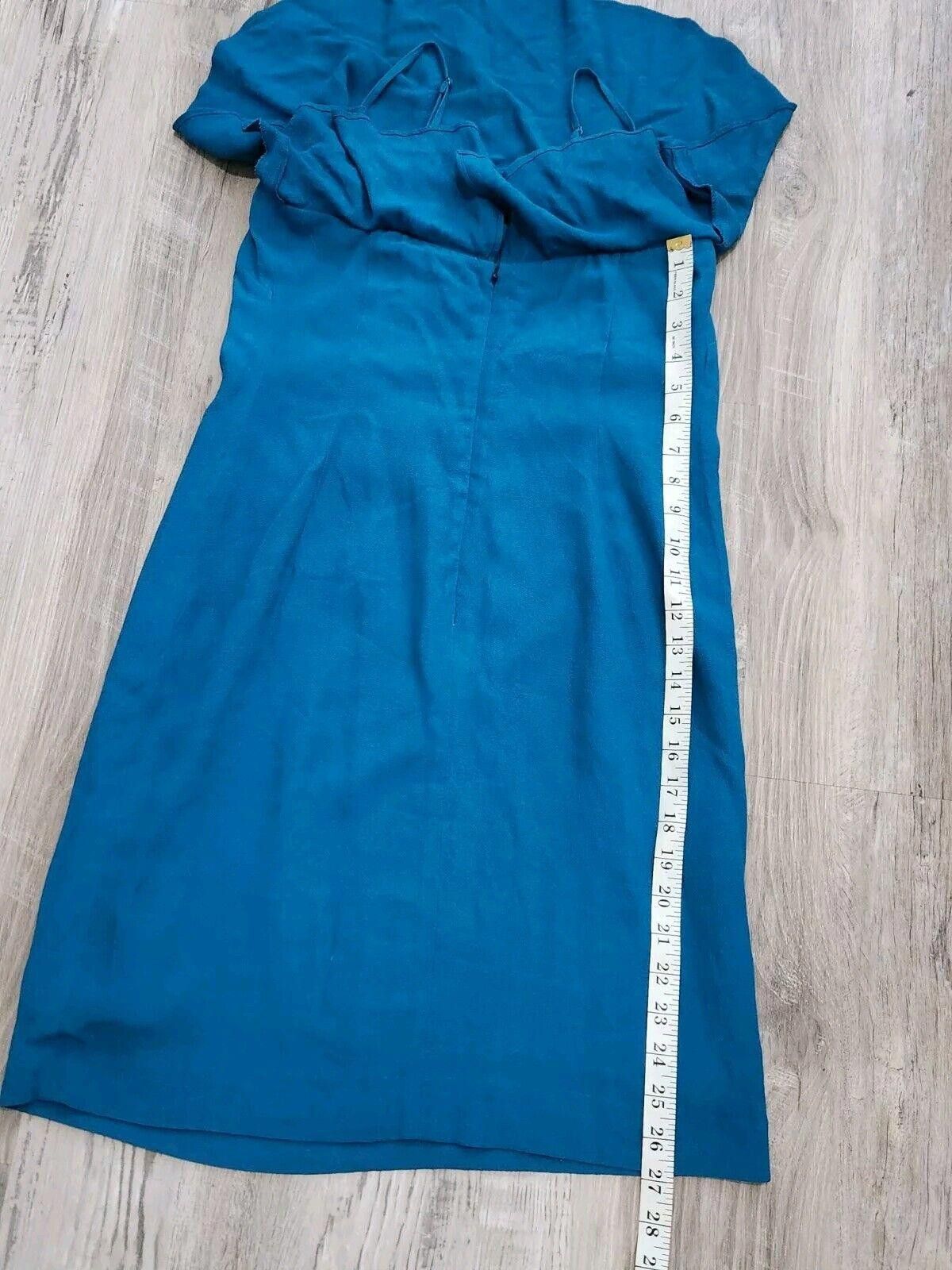 J.Crew J Crew Dress Size 0 Blue Aqua NWT summer Sheath Blouson Size XS / US 0-2 / IT 36-38 - 6 Thumbnail