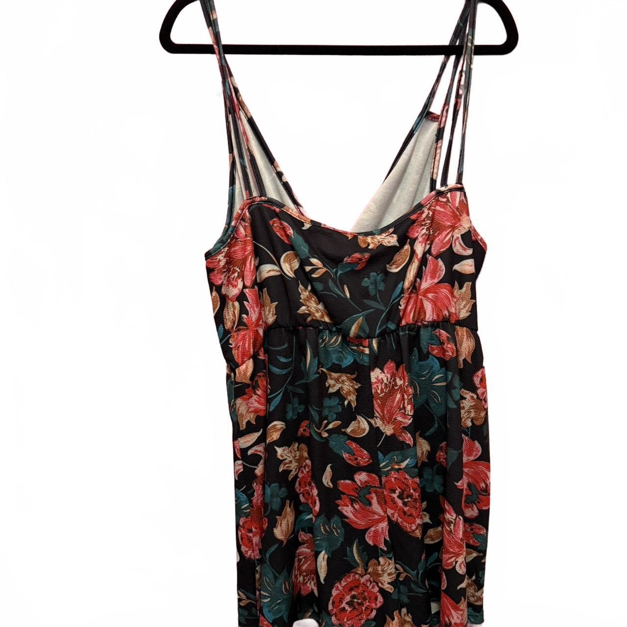 Designer Floral Print Summer Romper Size 30" / US 8 / IT 44 - 2 Thumbnail