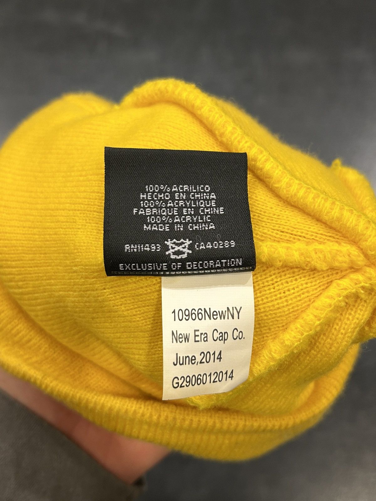 Supreme Supreme New Era Box Logo Beanie - Yellow Size ONE SIZE - 4 Thumbnail