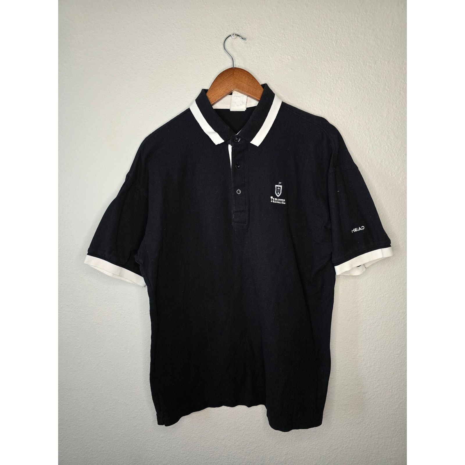 Vintage Head Golf Polo Medium Black Tamarron Durango CO Golf Shirt Size US M / EU 48-50 / 2 - 1 Thumbnail