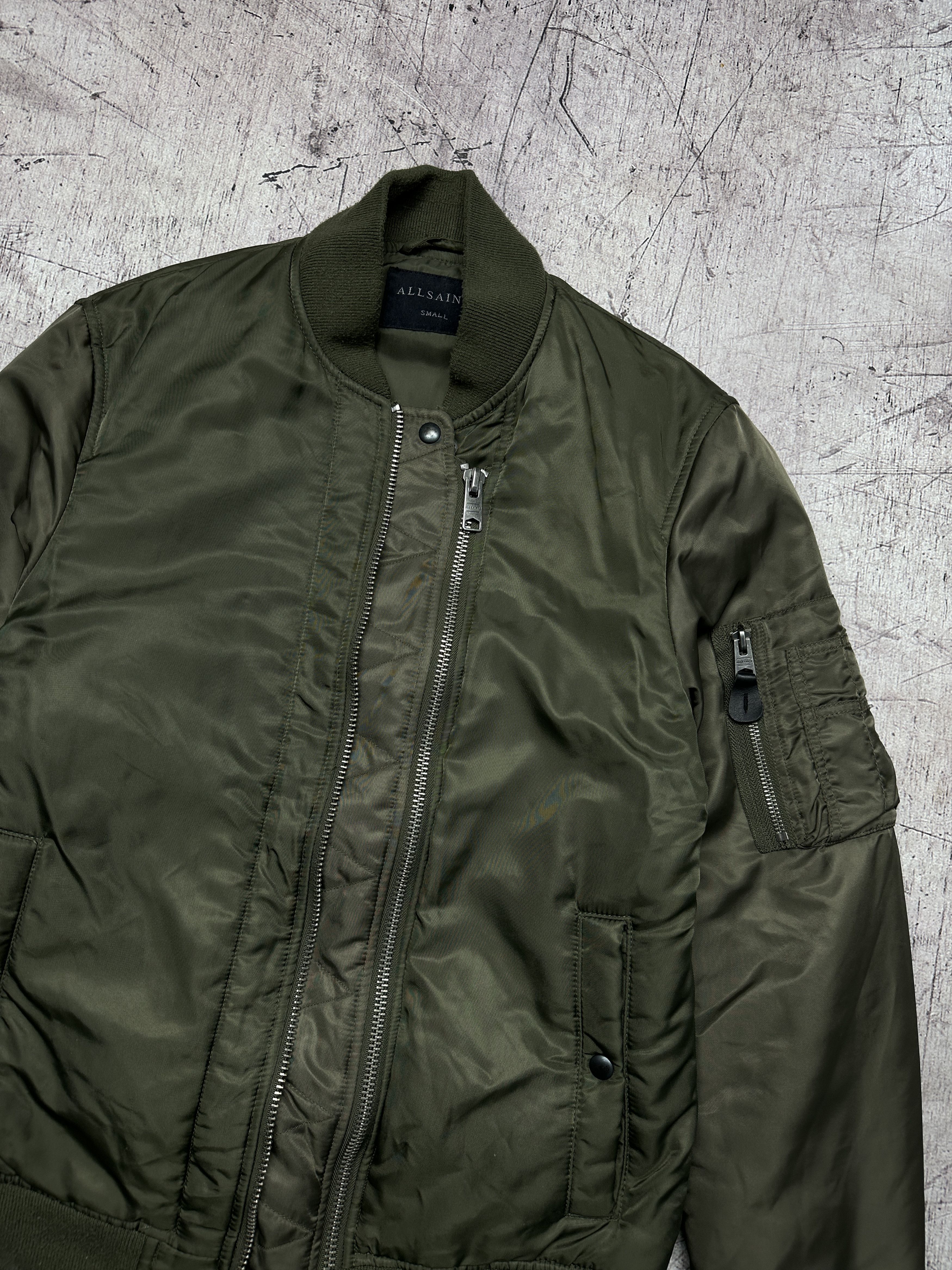 Allsaints Allsaints Mens Bellevue Nylon Bomber Jacket Size US S / EU 44-46 / 1 - 3 Thumbnail
