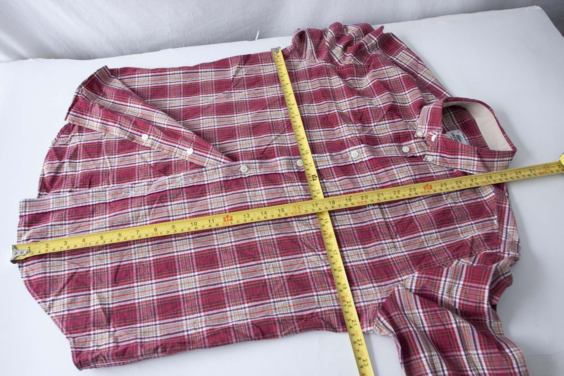 Lacoste Lacoste Shirt Size 41 / Medium Plaid Size US M / EU 48-50 / 2 - 4 Thumbnail