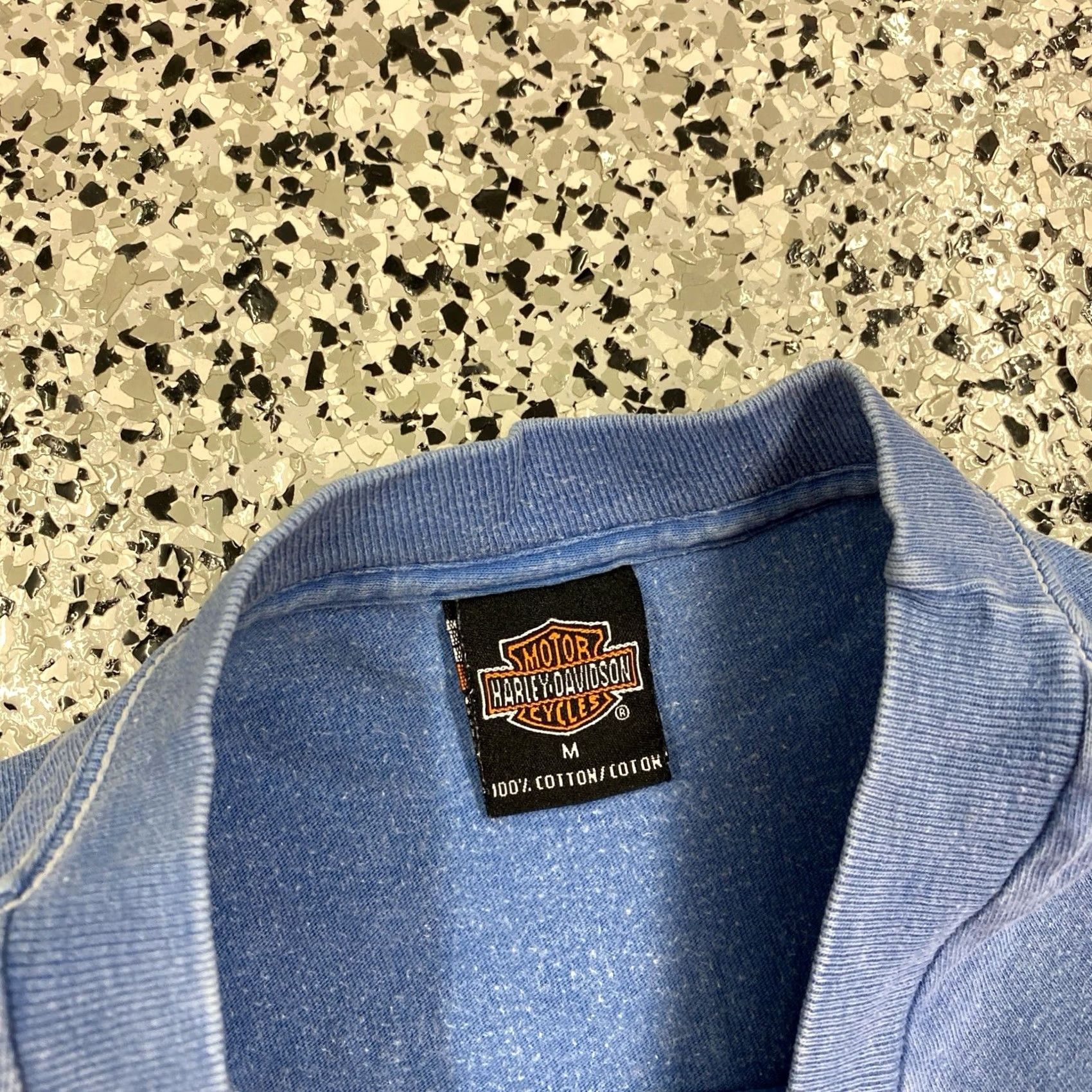 Harley Davidson VINTAGE Harley-Davidson T-Shirt Blue Men M Las Vegas Nevada Y2K Las Vegas Nevada Blue Size US M / EU 48-50 / 2 - 2 Thumbnail