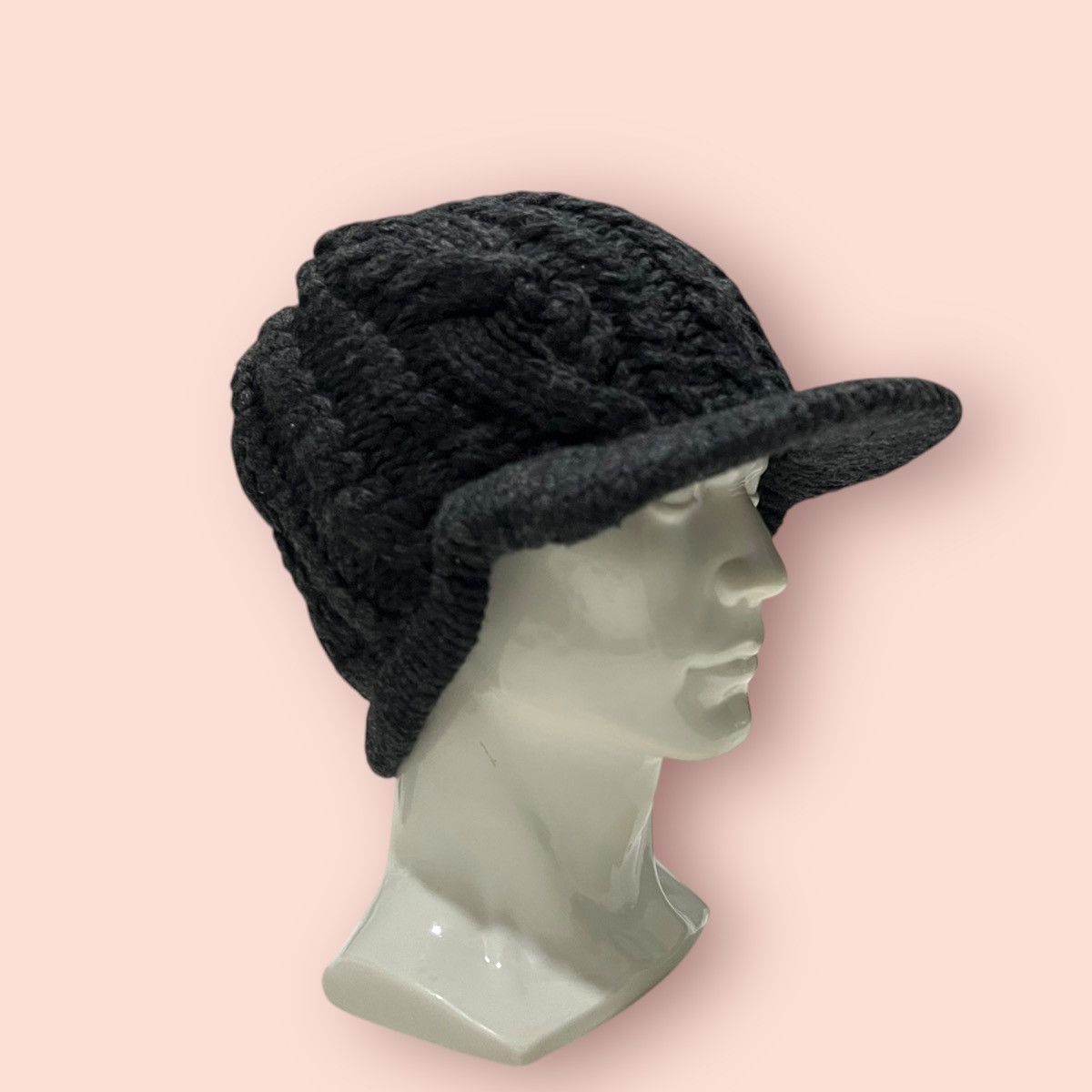 14th Addiction VINTAGE ELLESSE CABLE KNITTED ALT BEANIE HAT Size ONE SIZE - 6 Thumbnail