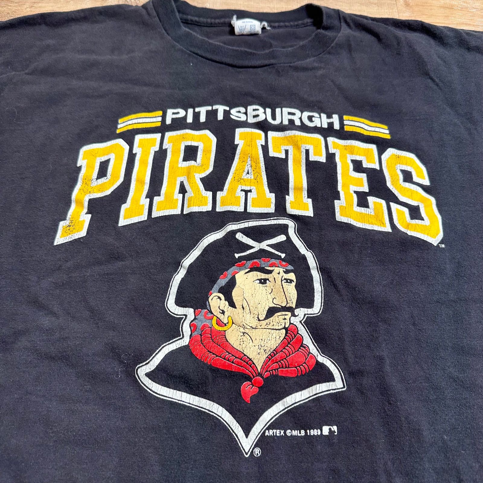 MLB Vintage Artex XL '89 Pittsburg Pirates Single Stitch T-shirt Size US XL / EU 56 / 4 - 1 Thumbnail
