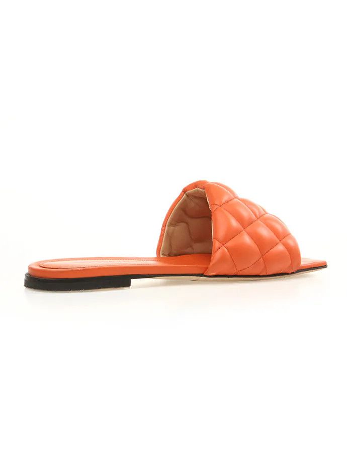 Bottega Veneta o1n1vont1124 Padded Sandals Flats in Orange Size US 4 / IT 34 - 2 Thumbnail
