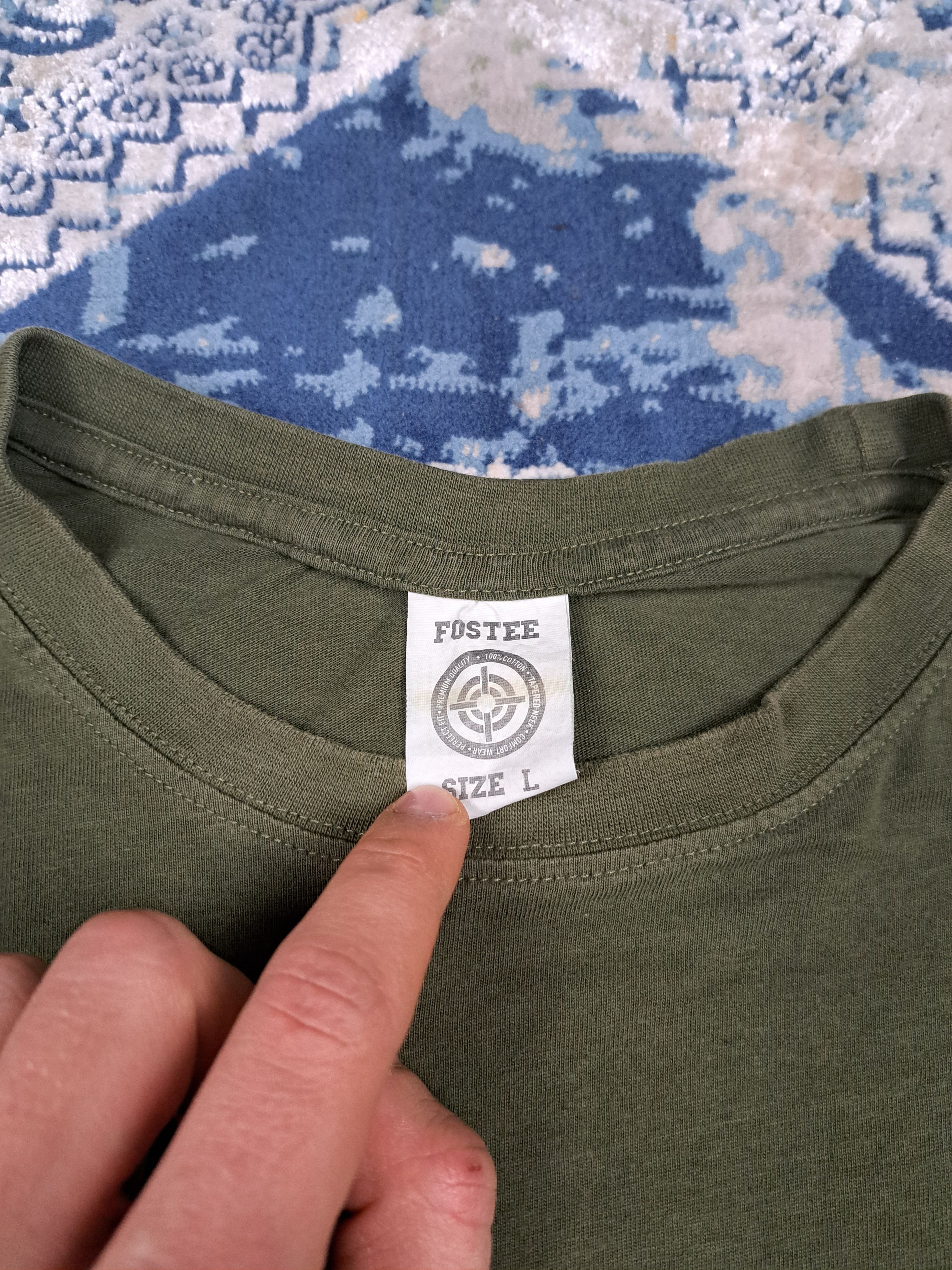 Fostex Garments Fostex Garments Army Green Tee Archive Fashion Kanye Raf Size US L / EU 52-54 / 3 - 3 Thumbnail