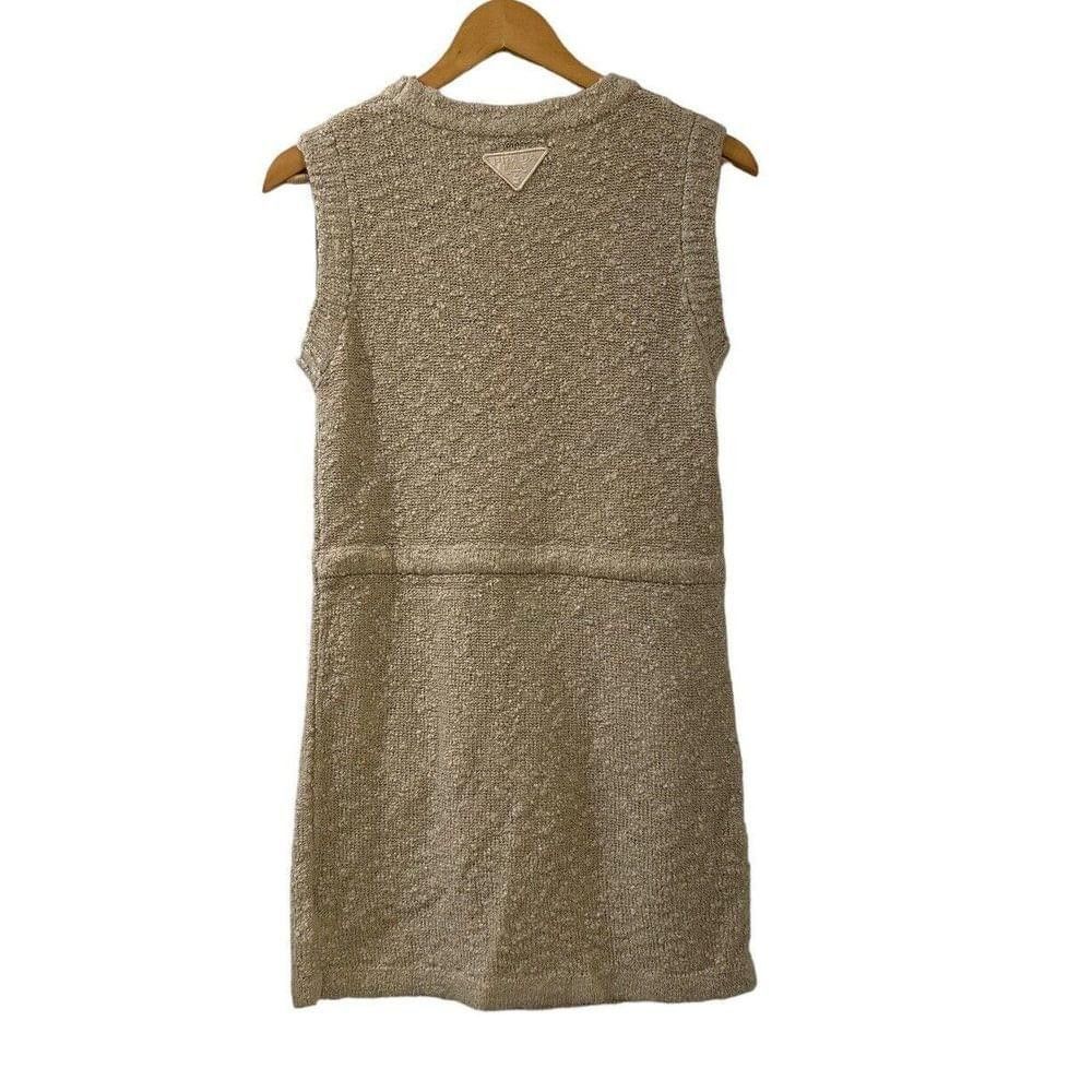 Prada PRADA Boucle Drawstring Mini Dress NWT S Oatmeal Authentic Size S / US 4 / IT 40 - 9 Thumbnail