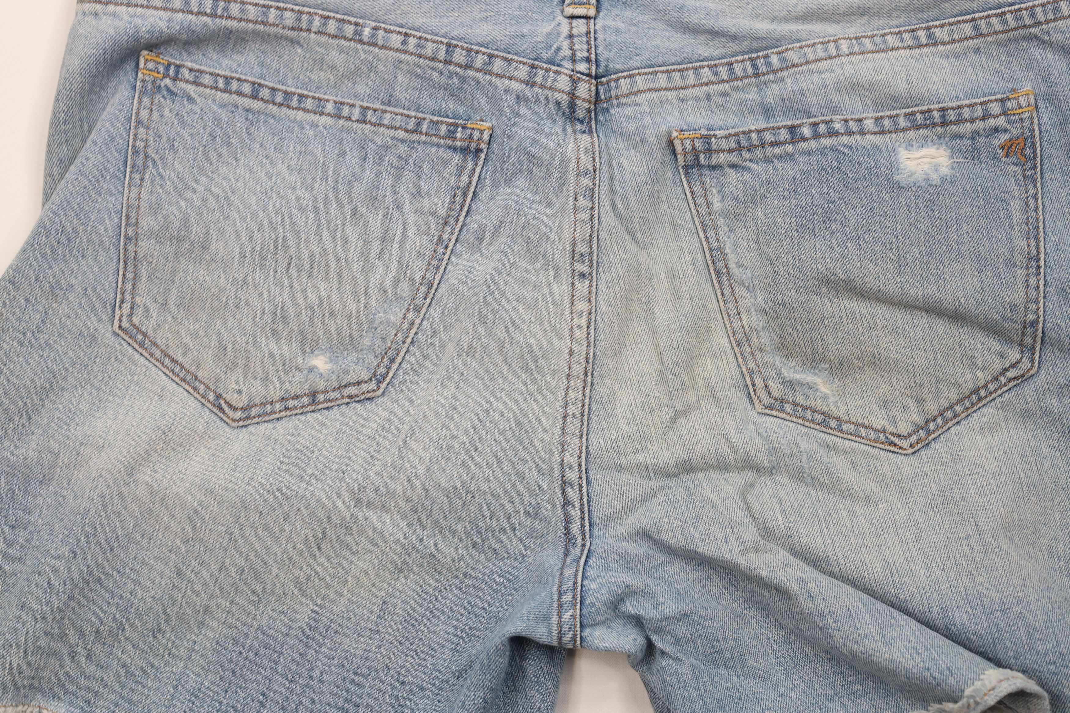 Madewell Madewell Button Fly Denim Jean Shorts Blue Cotton Size 29" - 11 Thumbnail