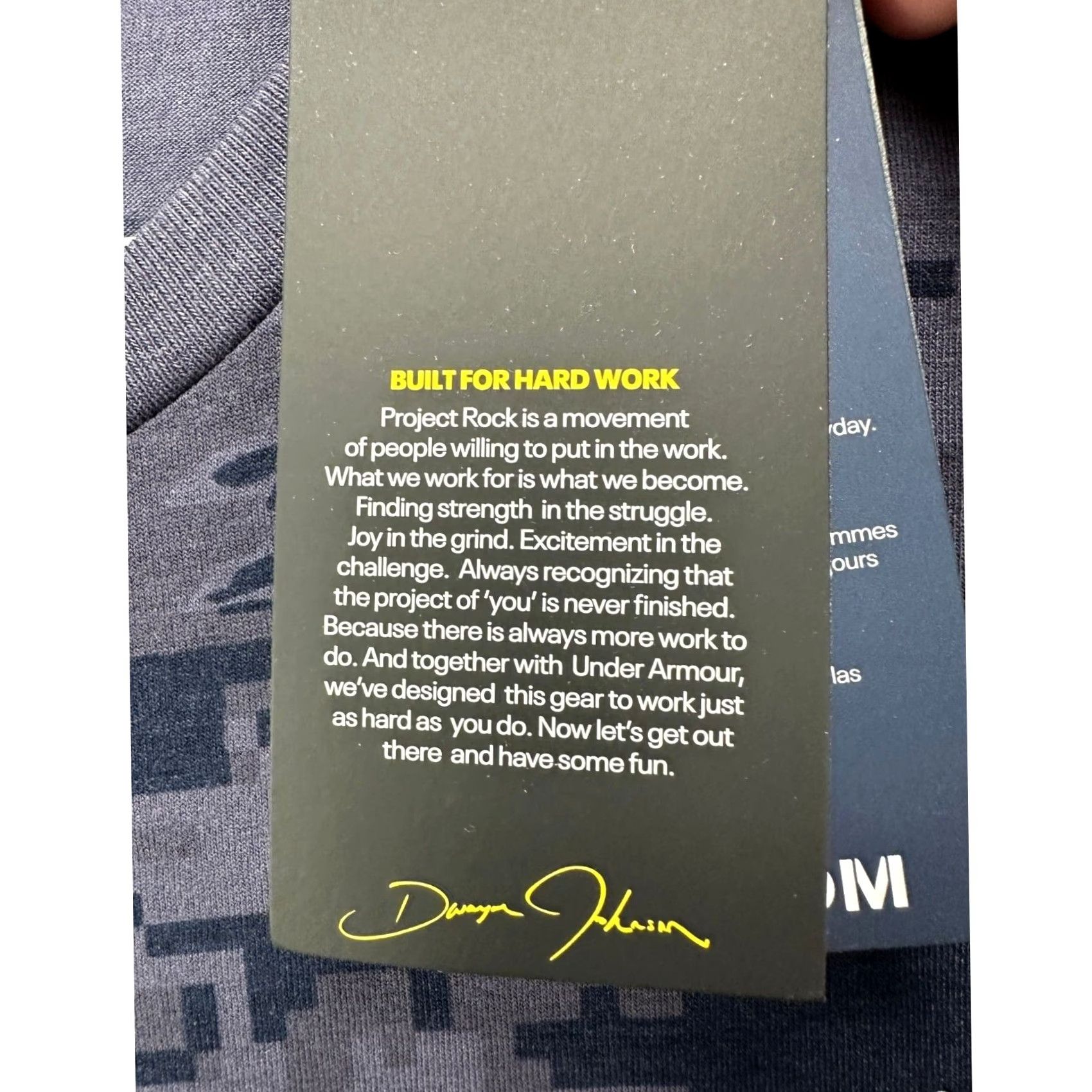 Under Armour Under Armour The Project Rock Shirt Mens XLT Tall Blue Camo Tee NEW Size US XL / EU 56 / 4 - 6 Thumbnail