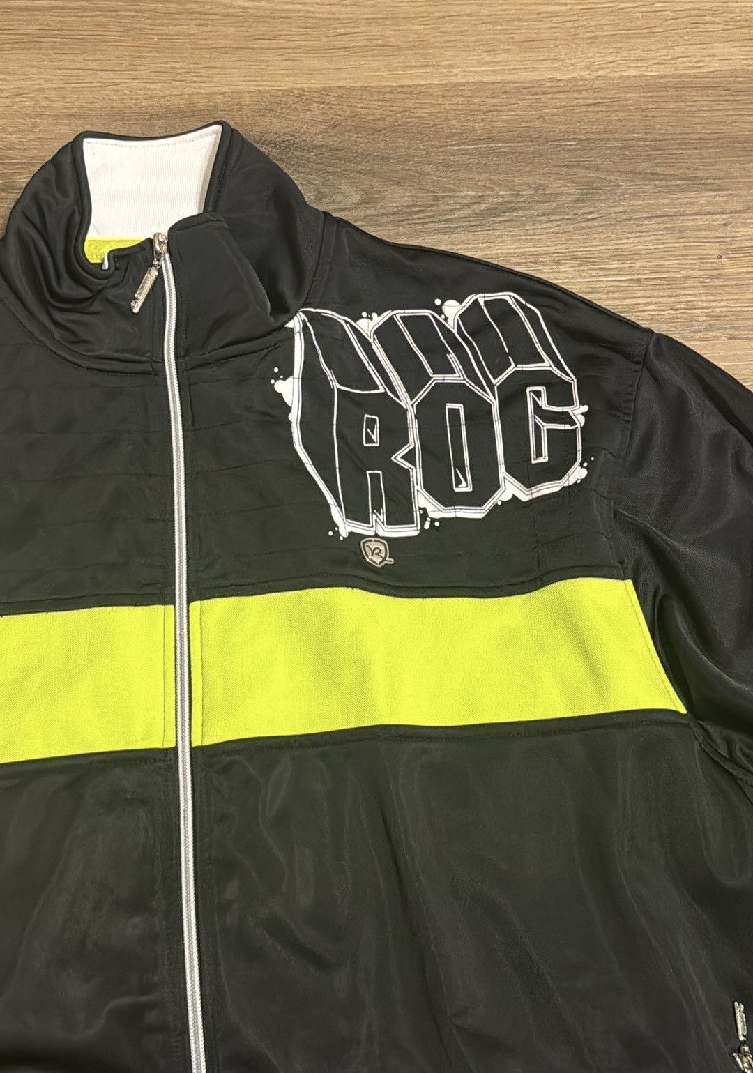 Rocawear Roca Wear Mens Zippered Jacket Black Vintage Retro Roc Size US XXL / EU 58 / 5 - 5 Thumbnail