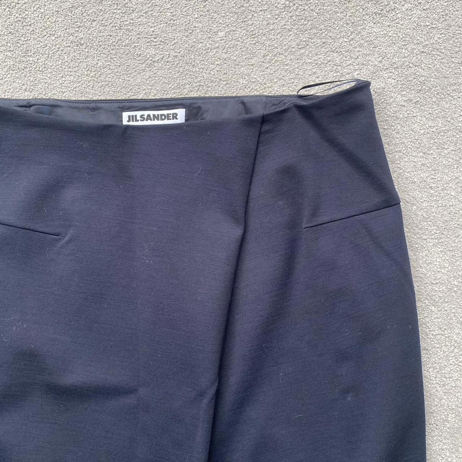 Jil Sander Jil Sander Nylon Wool Blend Midi Skirt Size 26" / US 2 / IT 38 - 2 Thumbnail