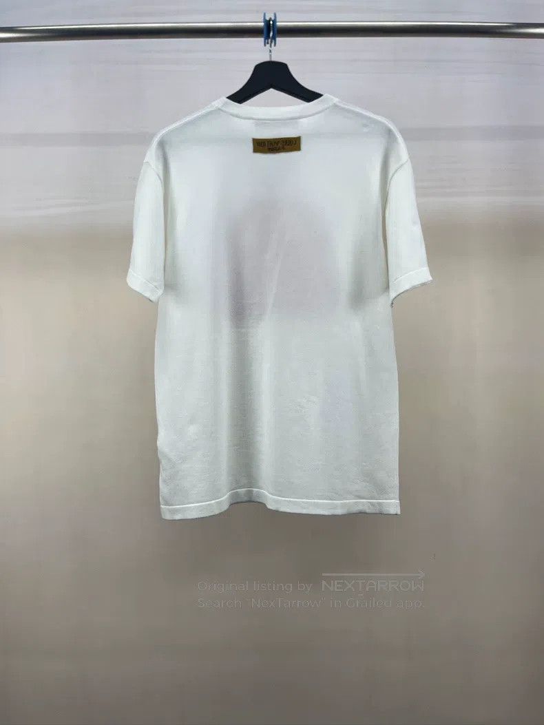 Louis Vuitton Louis Vuitton White and pink logo knitted short sleeves Size US L / EU 52-54 / 3 - 2 Thumbnail