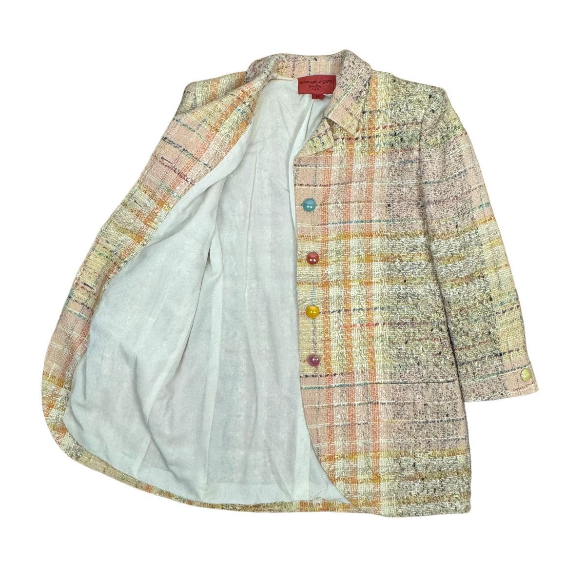 Emanuel Ungaro × Vintage Emanuel Ungaro Parallele Vintage Skirt Suit Tweed size 14 Size 32" / US 10 / IT 46 - 16 Thumbnail
