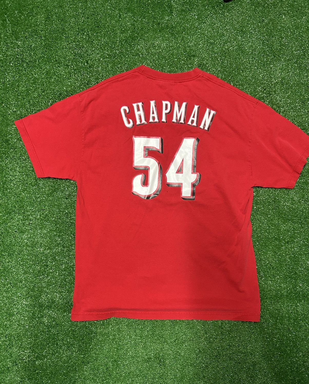 Majestic × Vintage Vintage Cincinnati reds Champman jersey t shirt Size US XL / EU 56 / 4 - 1 Thumbnail