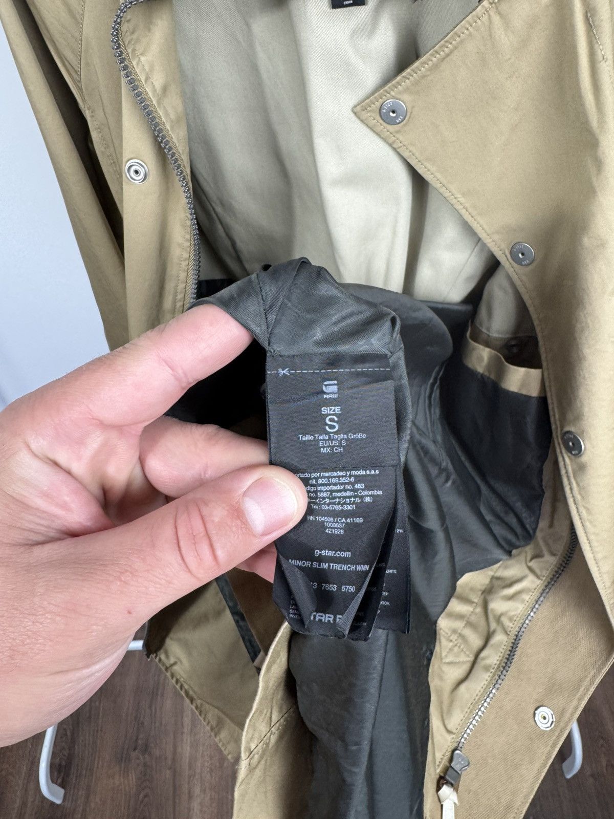 G-Star G-Star RAW Minor Slim Trench Women Beige Coat Jacket Size S Size S / US 4 / IT 40 - 9 Thumbnail