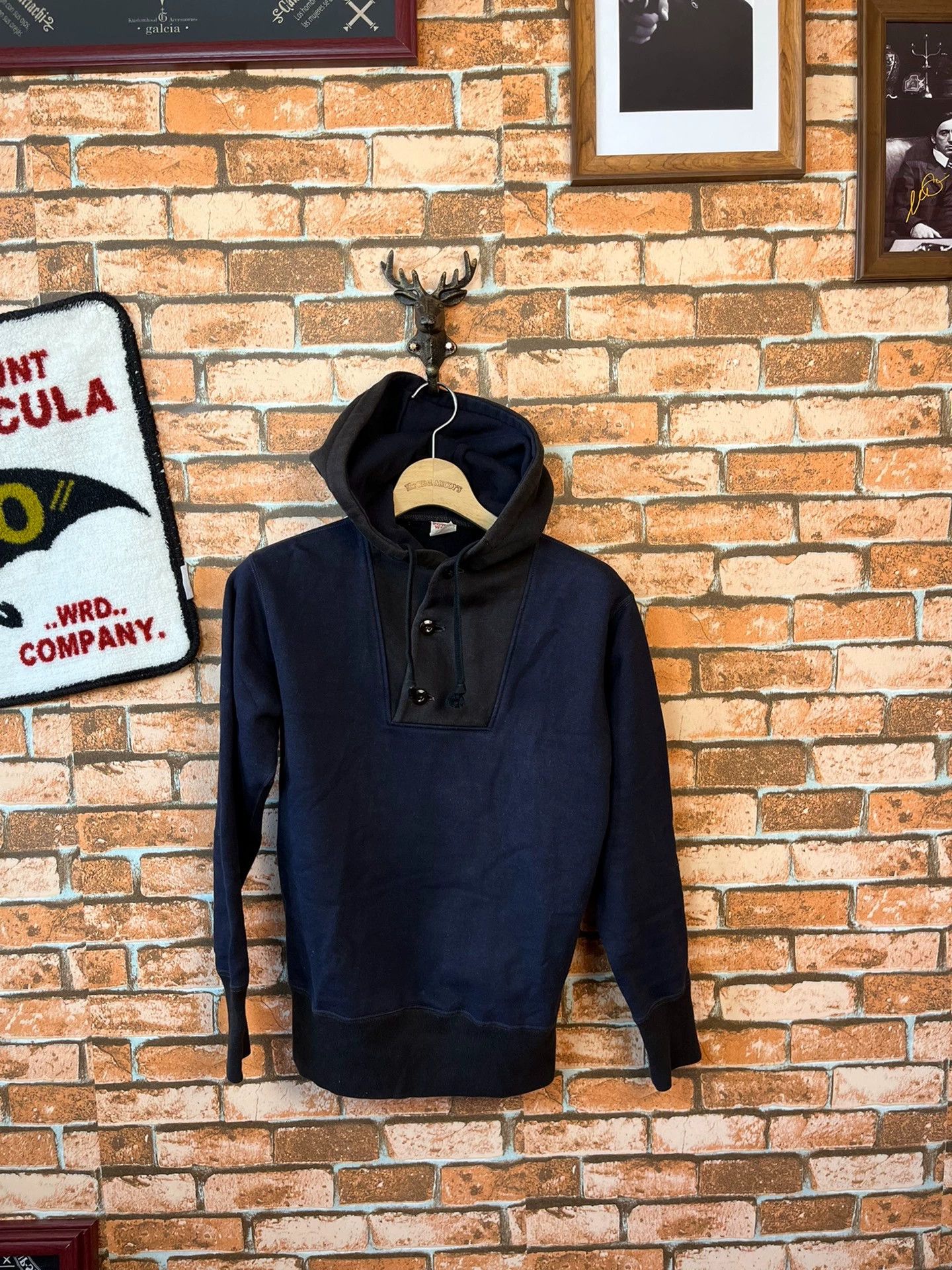 Freewheelers Freewheelers Hooded sweater with fleece inside. Size US S / EU 44-46 / 1 - 1 Thumbnail