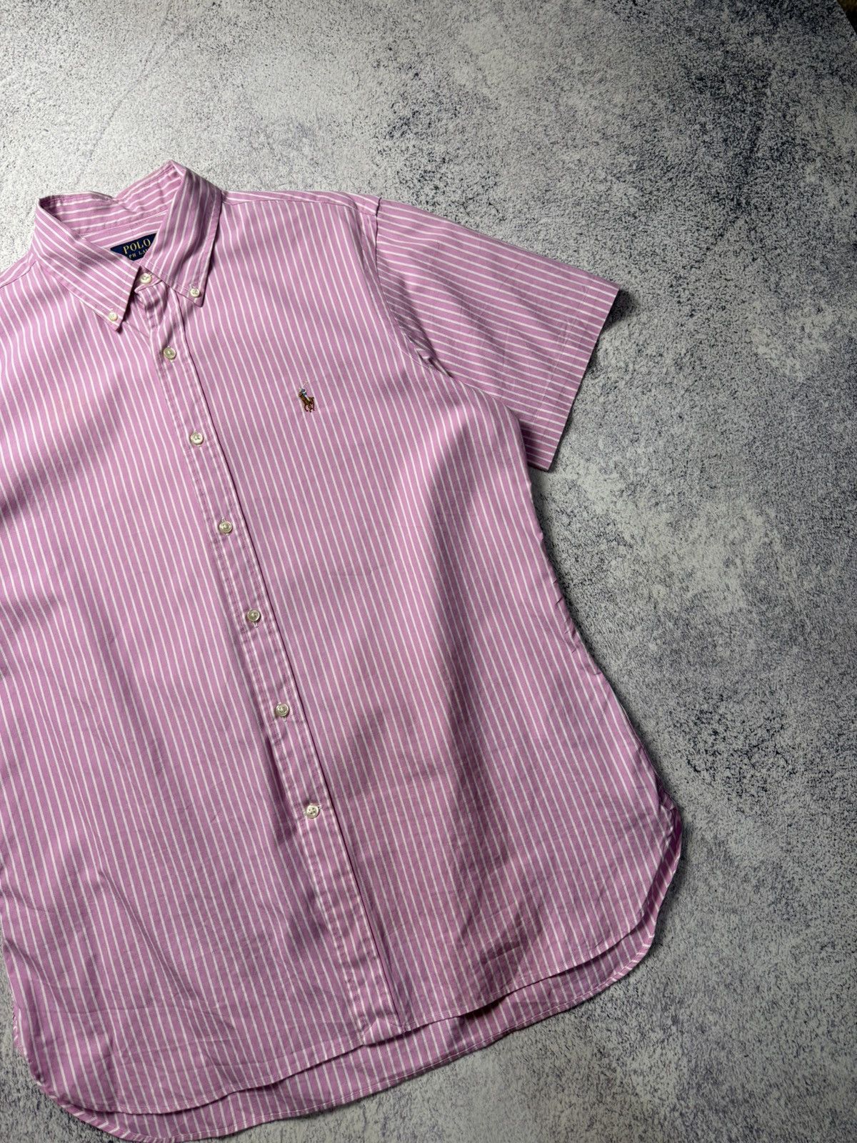 Polo Ralph Lauren Vintage RALPH LAUREN Striped Short Sleeved Shirt Rare Size US XL / EU 56 / 4 - 4 Thumbnail