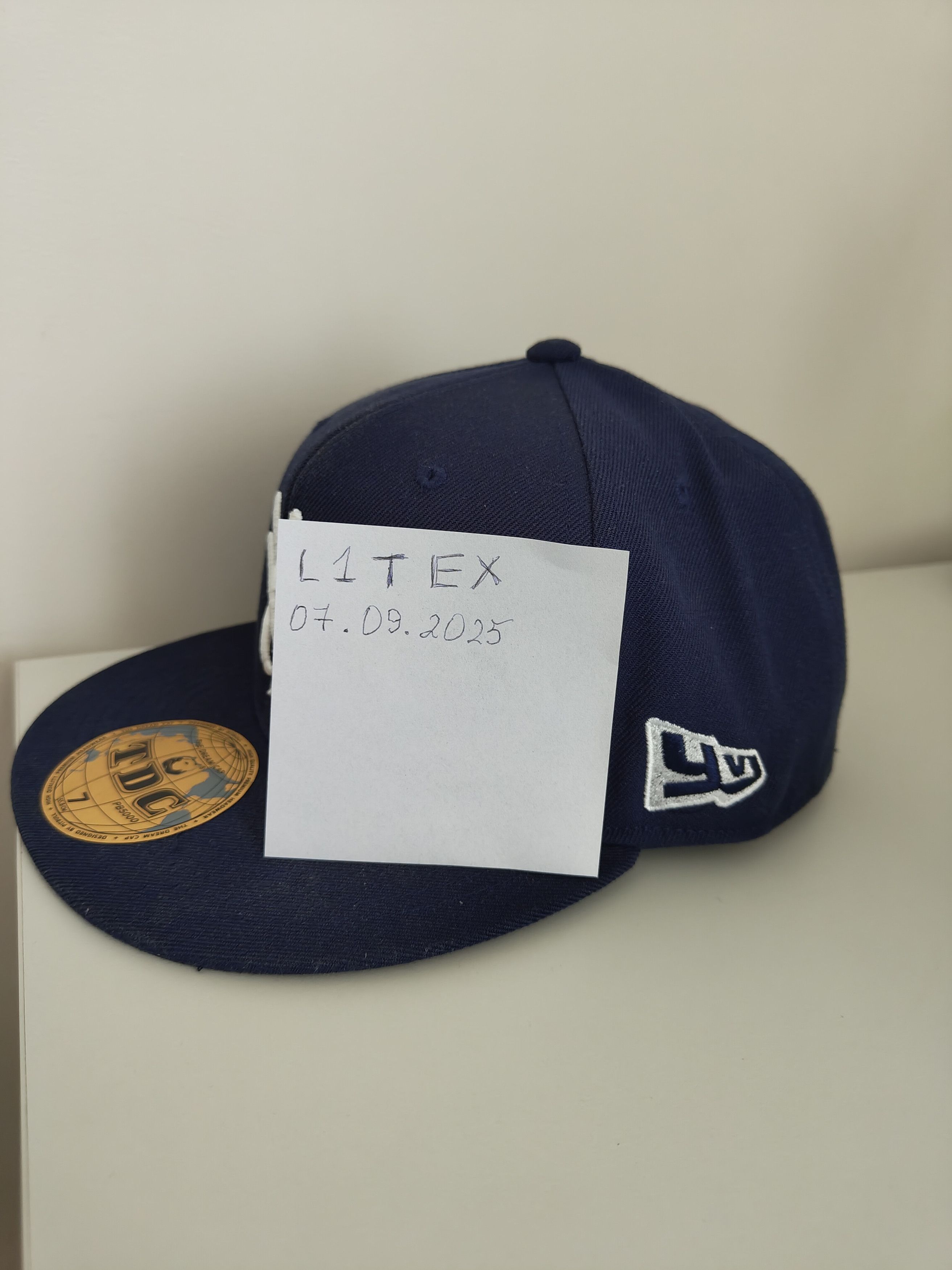 Playboi Carti Playboi Carti YVL Fitted Cap White/Navy | Grailed