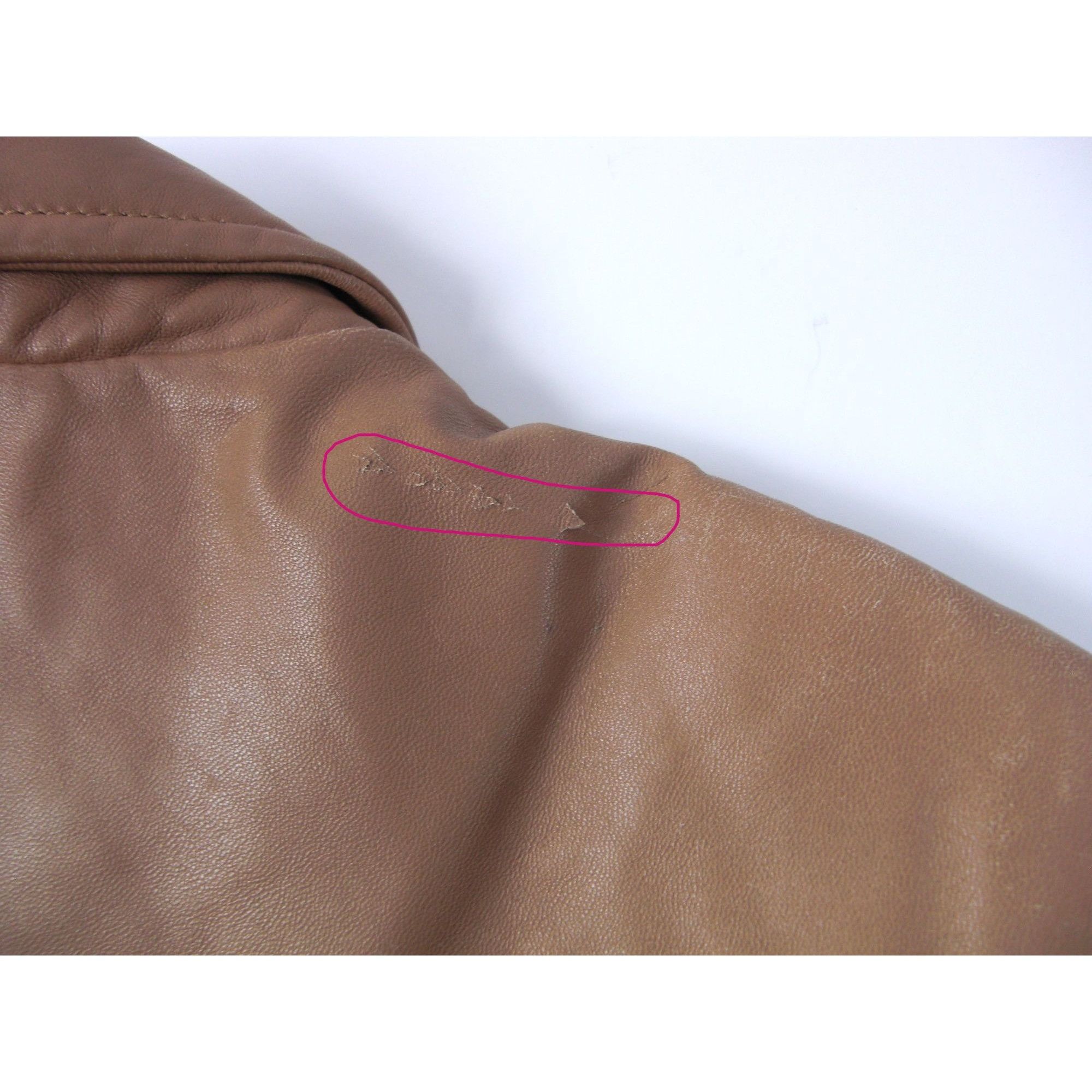 Other Juliet Michelle Women's Soft Lamb Skin L Brown Mustard Leath Size L / US 10 / IT 46 - 7 Thumbnail