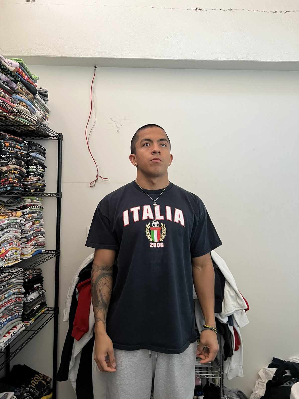 Vintage 2006 Italia Italy Champions World Cup Soccer France Tee Size US XL / EU 56 / 4 - 2 Thumbnail