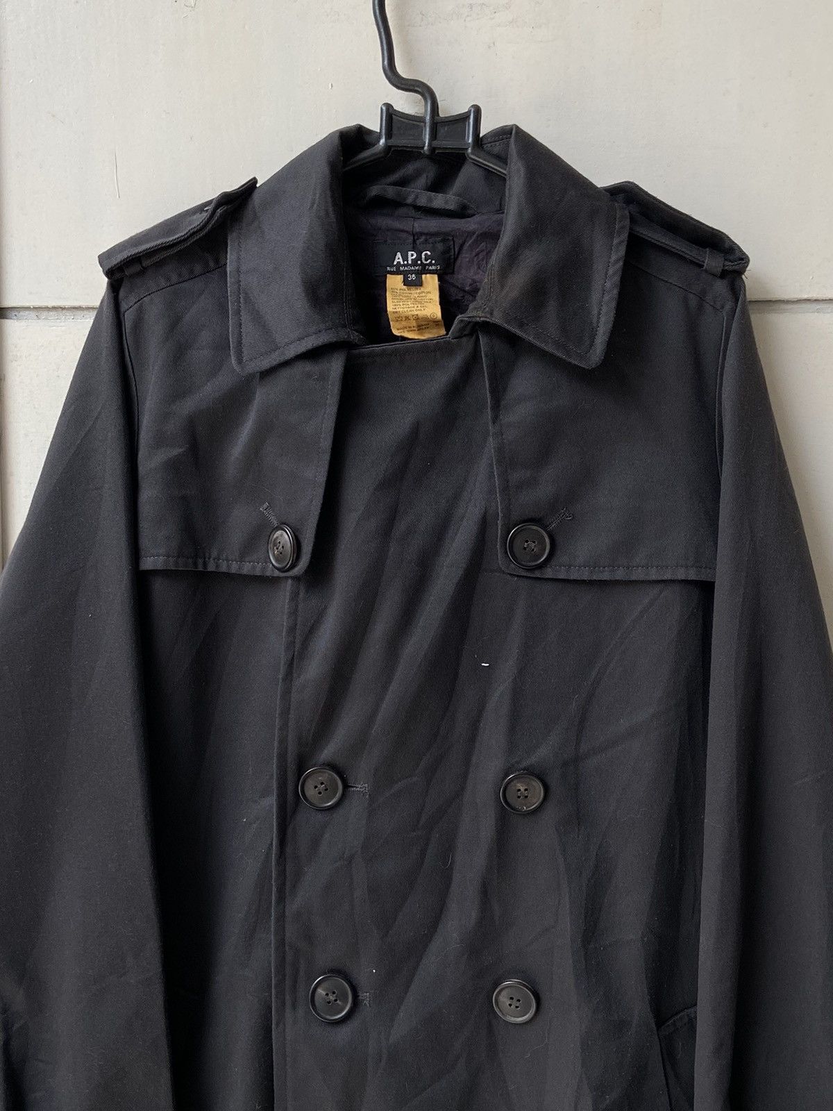 A.P.C. A.P.C Black Coat Size US M / EU 48-50 / 2 - 7 Thumbnail