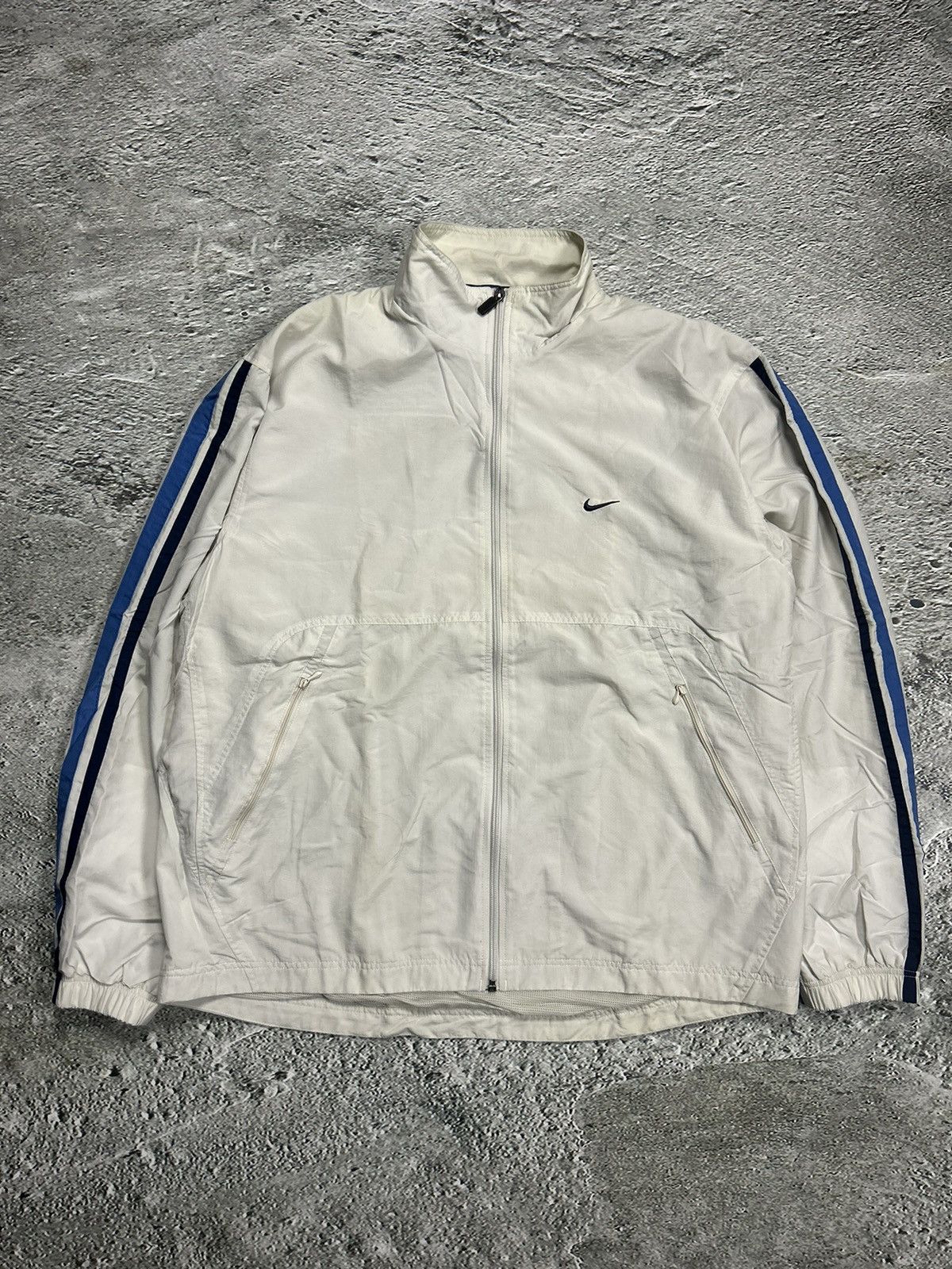 Nike × Vintage Nike track suit vintage white nylon pants