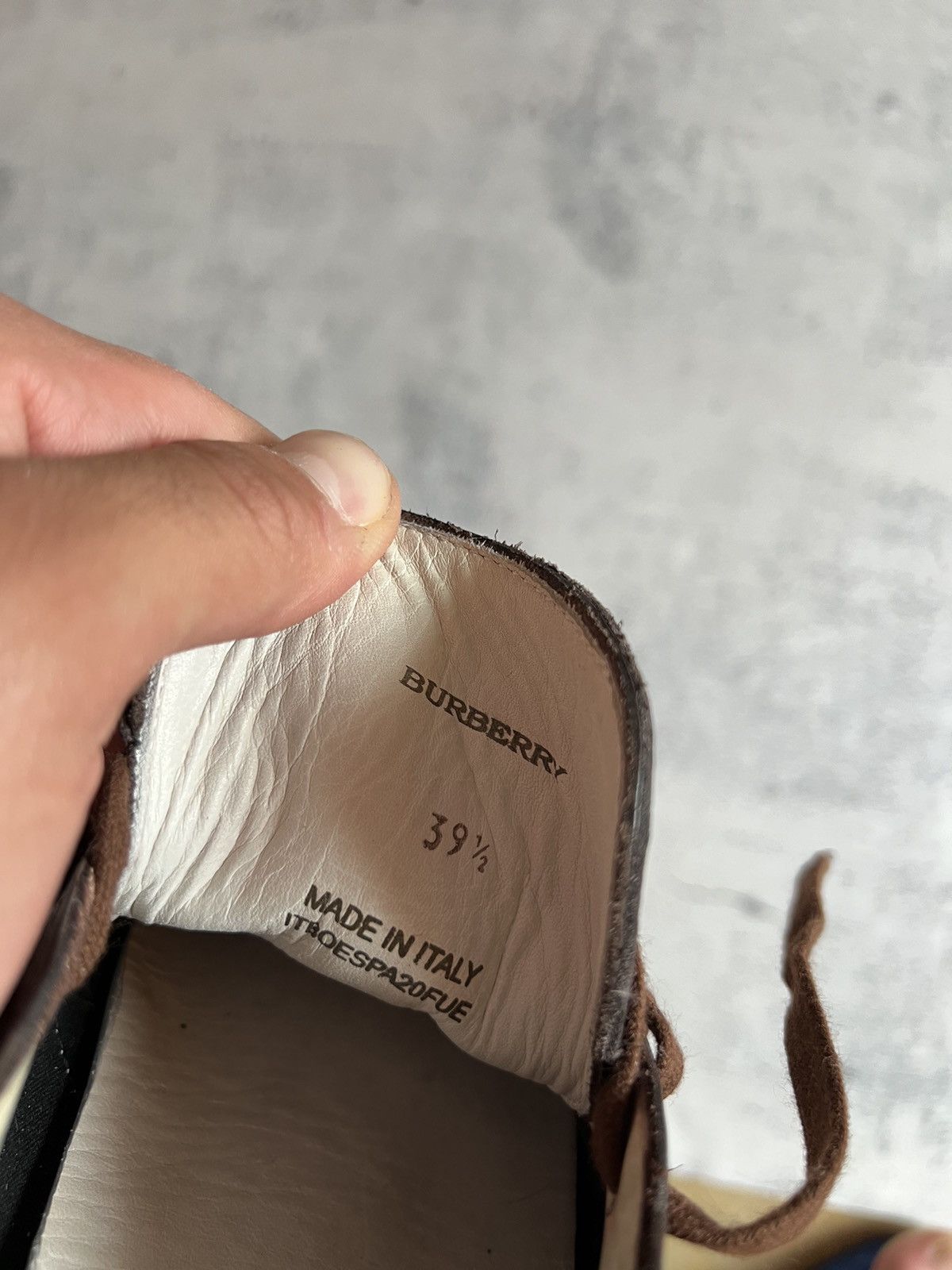 Burberry × Vintage BURBERRY NOVA CHECK CASUAL LEATHER SHOES SNEAKERS Size US 7 / EU 40 - 9 Thumbnail