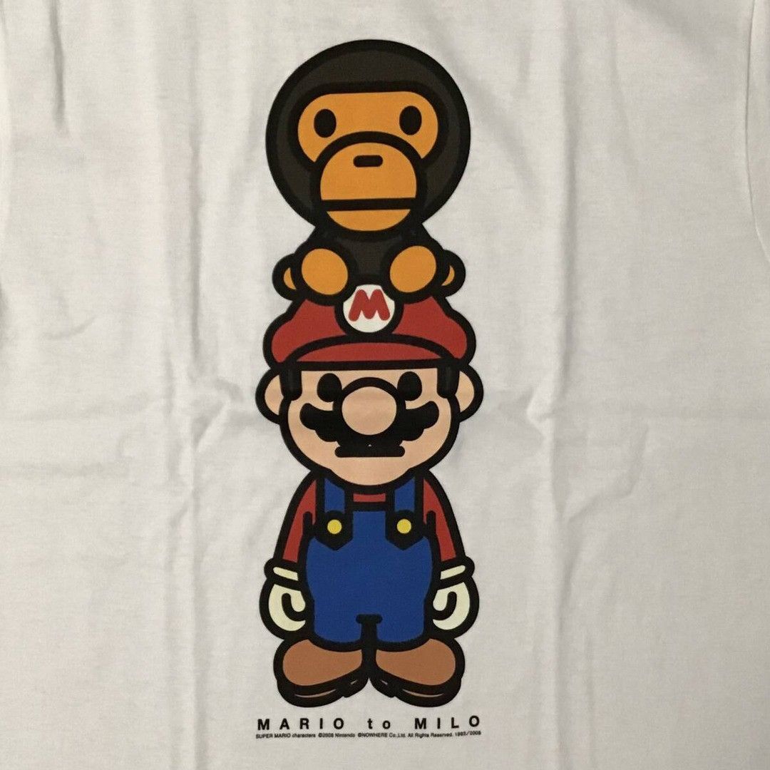 Bape × Nigo × Nintendo BAPE × Nintendo Mario Milo T-shirt a bathing ape NIGO Size US M / EU 48-50 / 2 - 2 Thumbnail