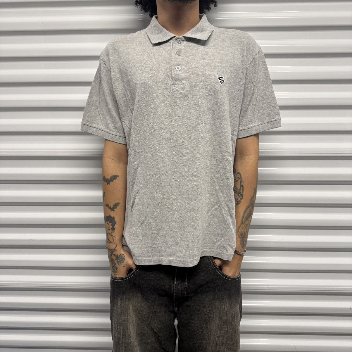 Southpole Vintage Y2K/2000s Grey Southpole Polo with Logo Hit! Size US XL / EU 56 / 4 - 1 Thumbnail