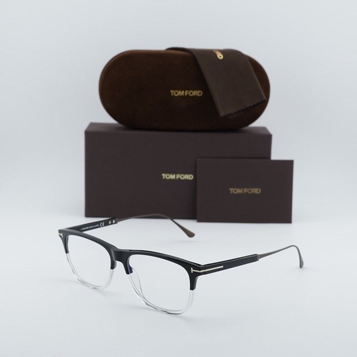 Tom Ford Tom Ford FT5589-B 003 Eyeglasses Black/Crystal 55mm Size ONE SIZE - 10 Thumbnail