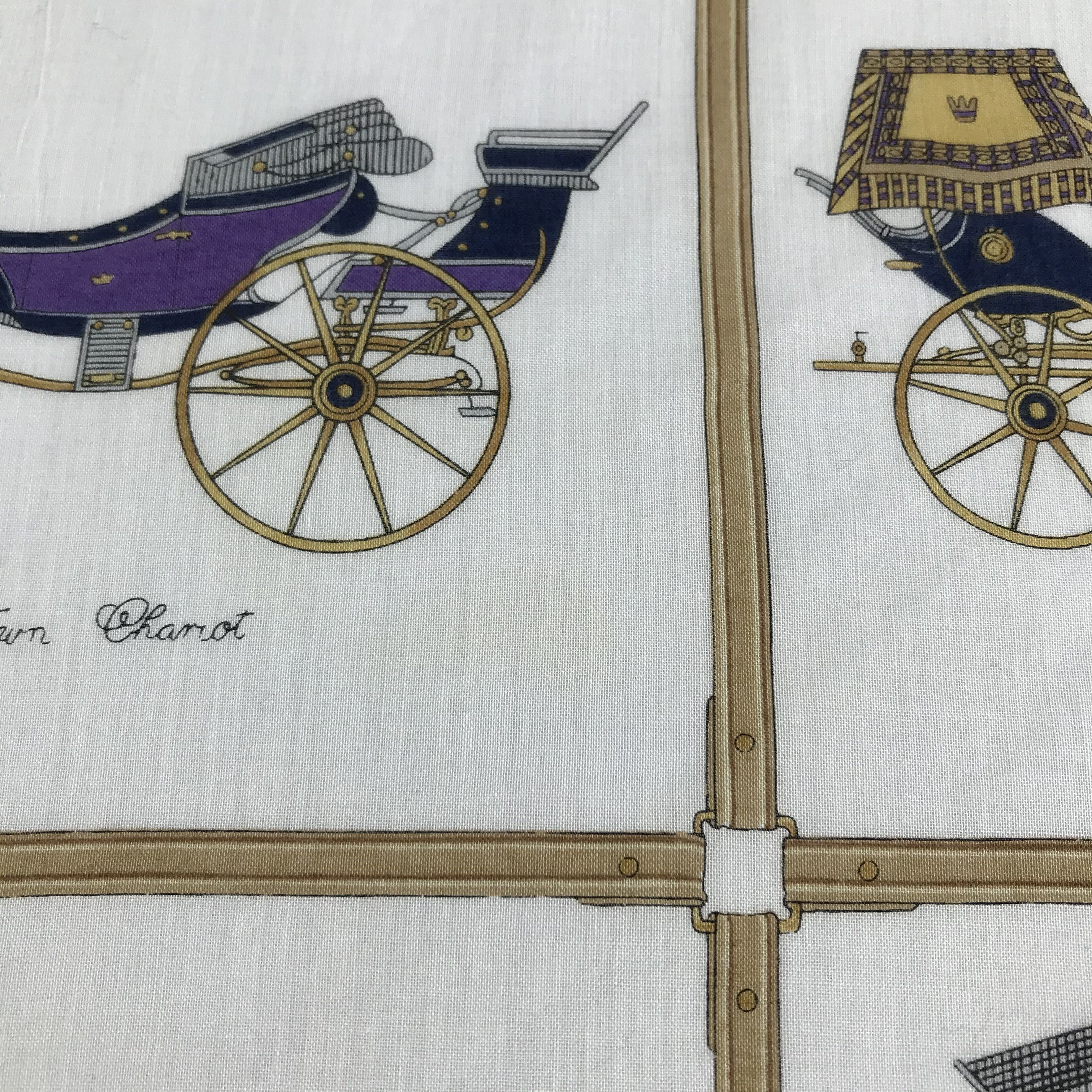 Celine Celine Carriage Handkerchief Neckerchief Bandana H694 Size ONE SIZE - 7 Thumbnail