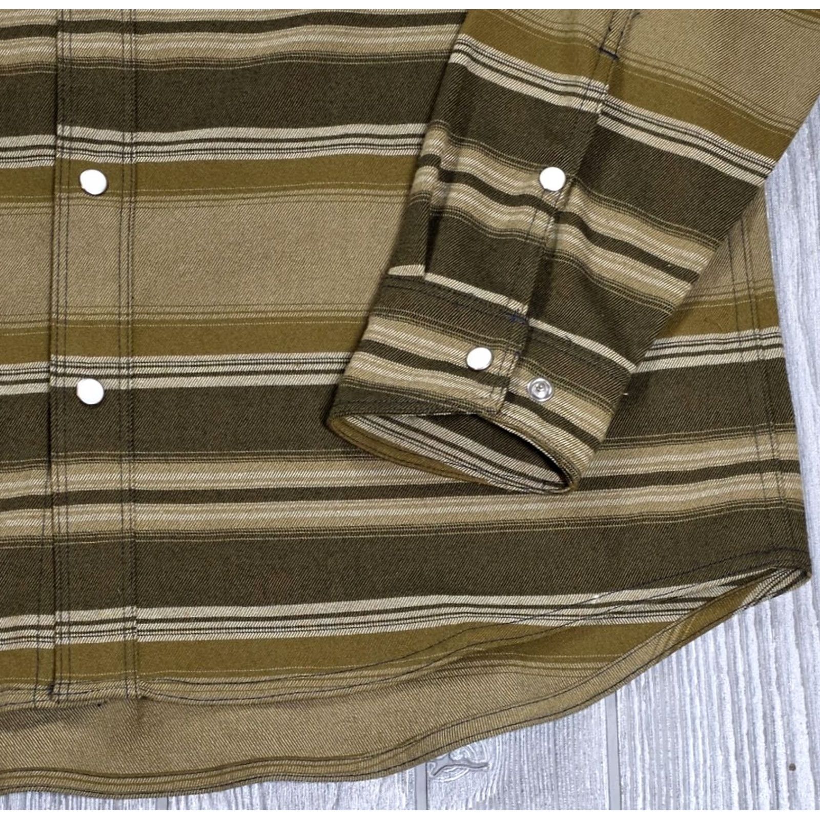 Vintage Simms Gallatin Flannel Shirt Mens M Brown Stripe Pearl Snap Western Fishing Soft Size US M / EU 48-50 / 2 - 4 Thumbnail