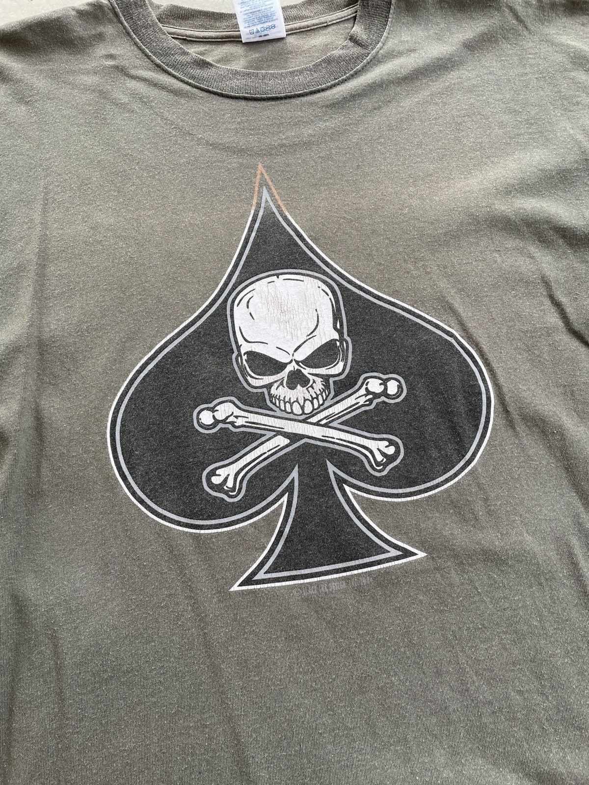 Delta × Vintage VINTAGE BLACK IN TATTOO SKULL SUNFADED TEE Size US L / EU 52-54 / 3 - 2 Thumbnail