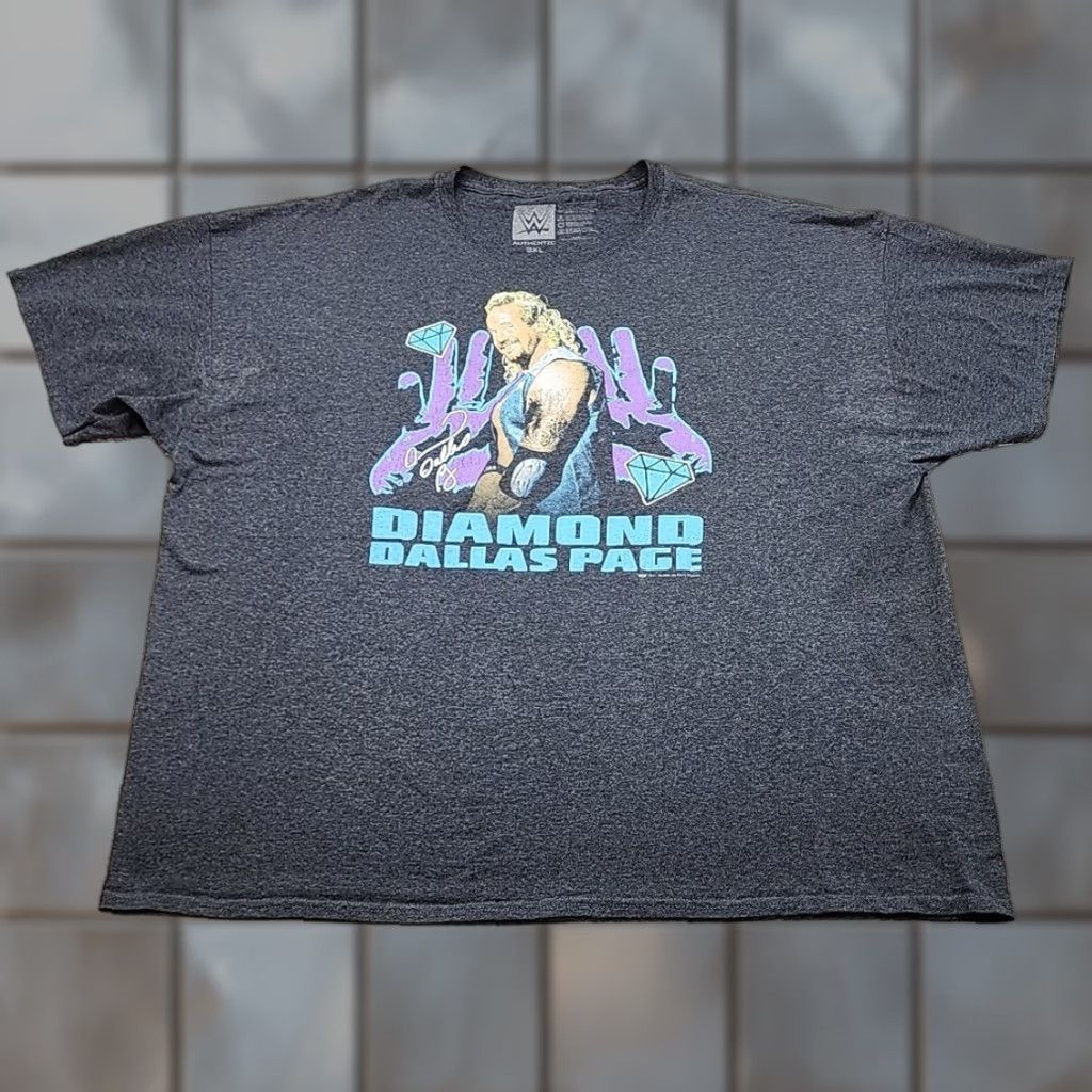 Vintage WCW WWE Diamond Dallas Page Tee Shirt Mens 3XL Gray Short Sleeve T-Shirt Graphic Print WWE Graphic Tee Shirt Mens 3XL Gray Short Sleeve Size US XXL / EU 58 / 5 - 1 Thumbnail