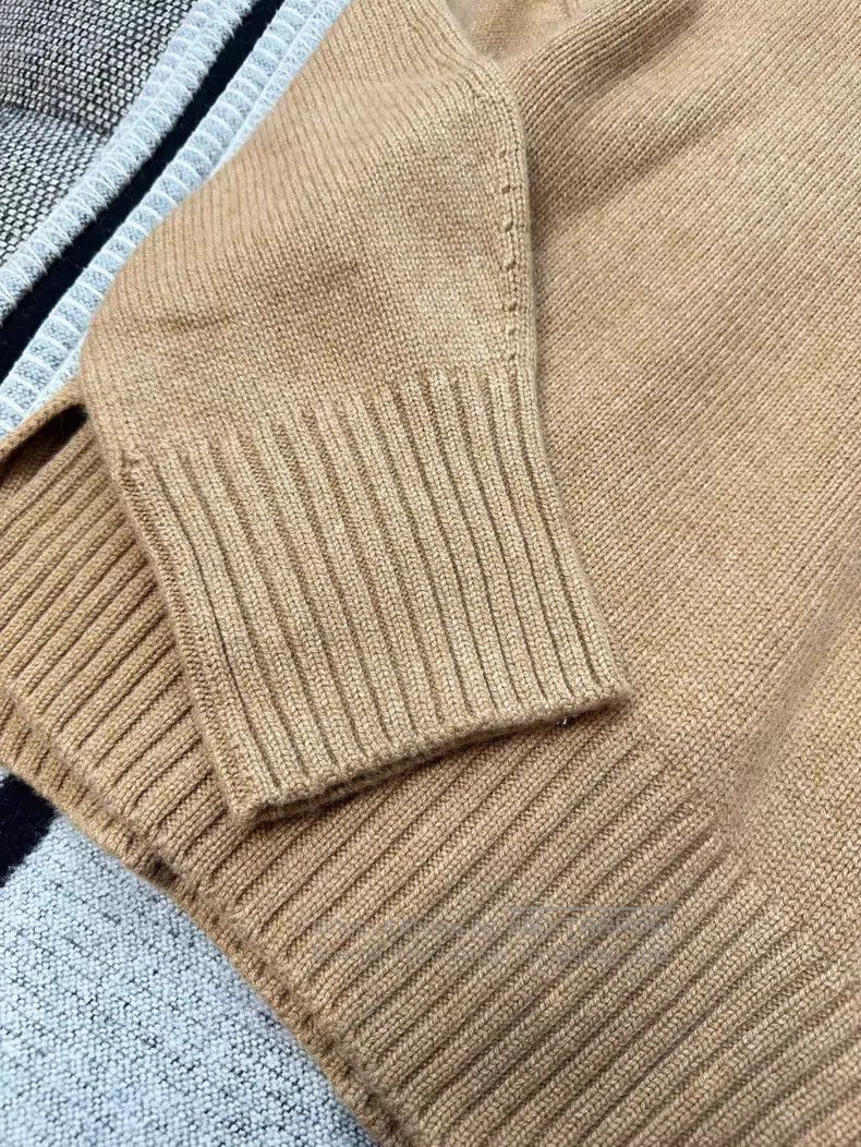 Loro Piana Loro Piana Khaki Brown Baby Cashmere Sweater Size S / US 4 / IT 40 - 4 Thumbnail