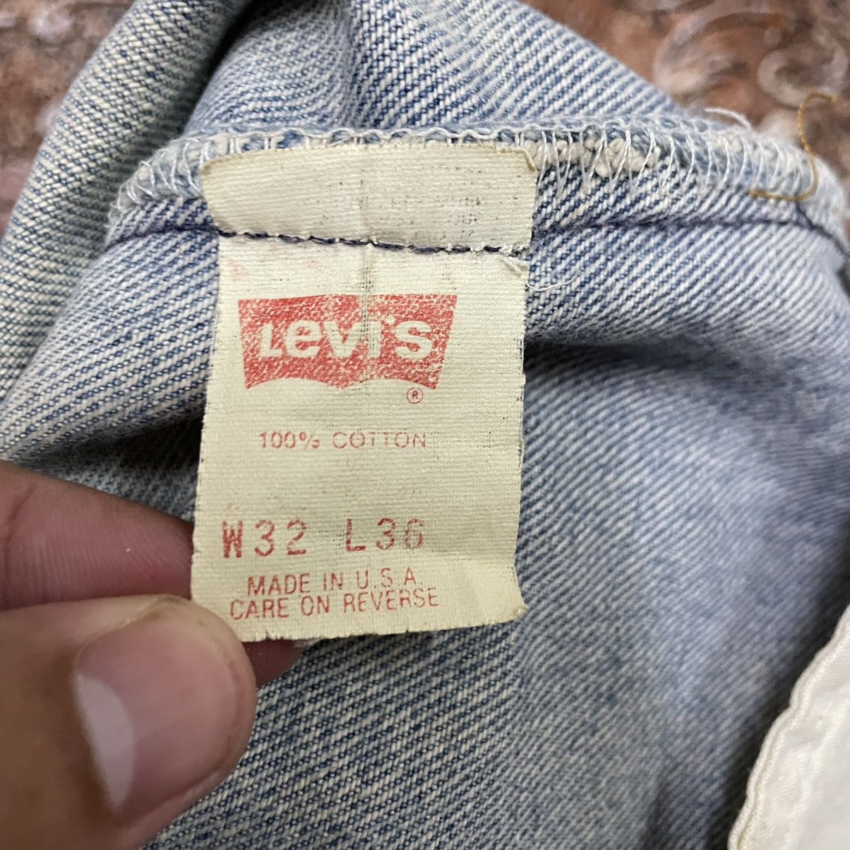 Levi's Vintage Clothing 🔥Vintage Levis 501 Stoned Washed Distress Dirty Denim Jeans Size US 31 - 17 Thumbnail