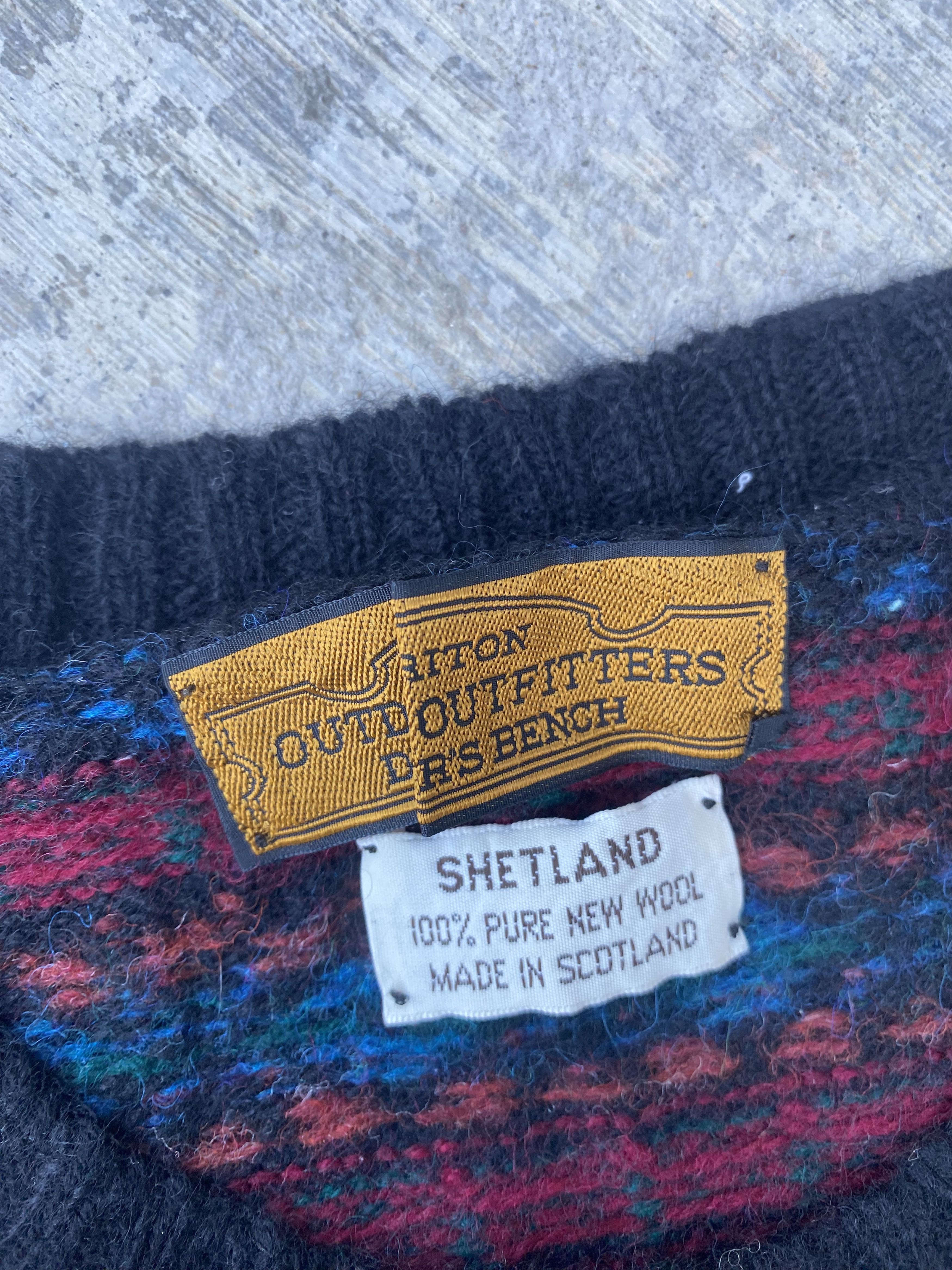Bench Vintage Bench Shetland 100% Pure New Wool Sweater Vest Size US S / EU 44-46 / 1 - 6 Thumbnail