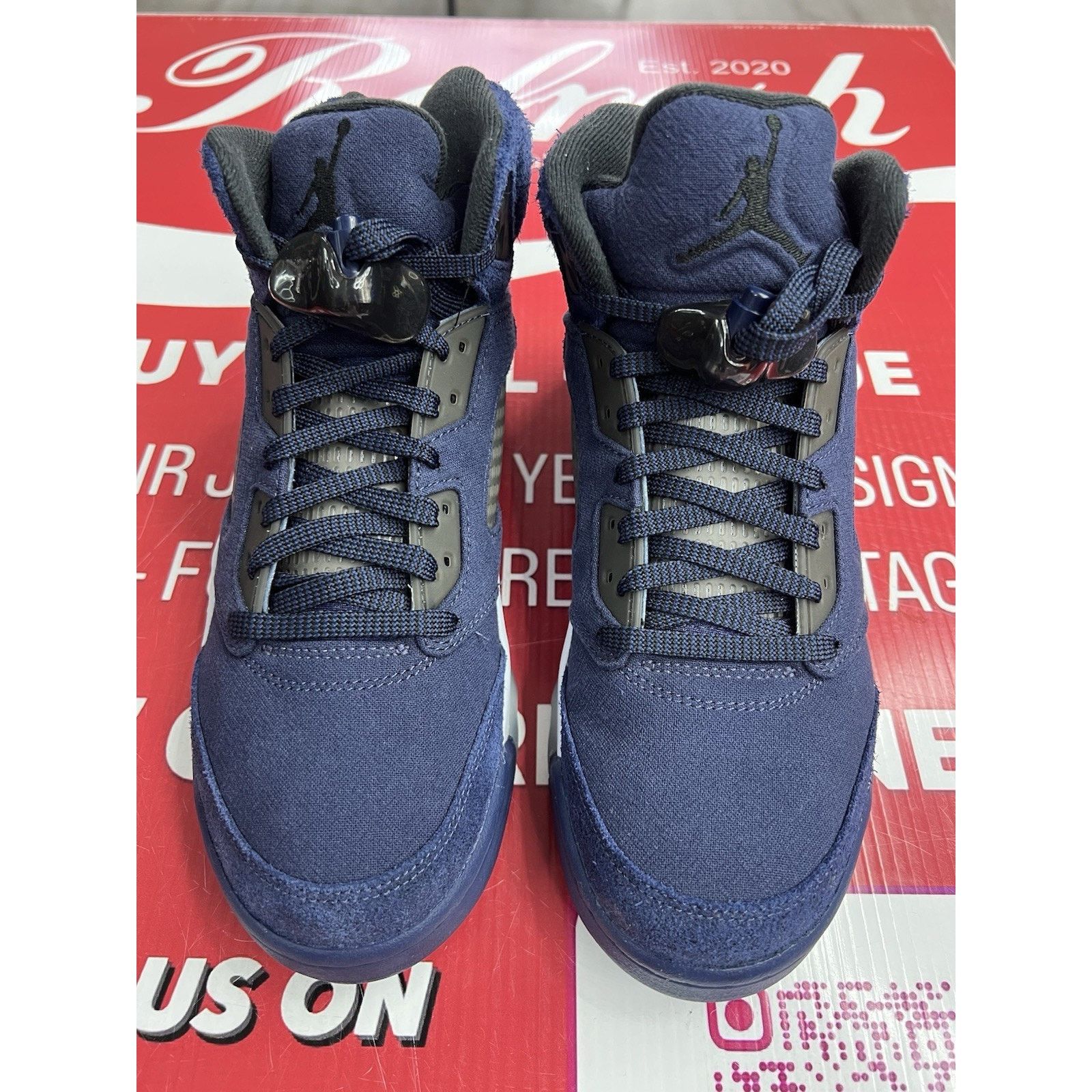 Jordan Brand Air Jordan 5 Retro Midnight Navy Size 8.5 (FD6812-400) Size US 8.5 / EU 41-42 - 4 Thumbnail