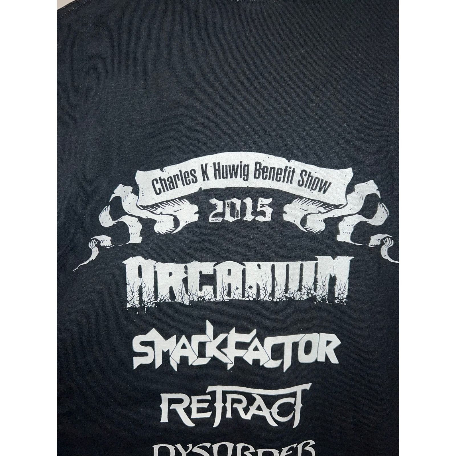 Gildan 2015 Huwig Benefit Show Arcanium Retract Band Shirt M Medium Size US M / EU 48-50 / 2 - 7 Thumbnail