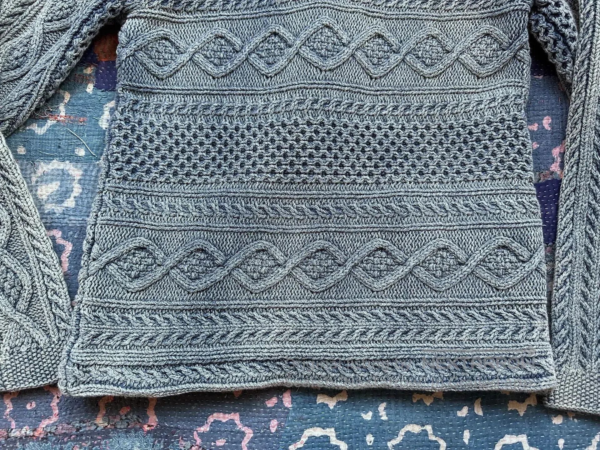 RRL Ralph Lauren RRL Indigo Dyed Knitted Sweater. Size US M / EU 48-50 / 2 - 7 Thumbnail