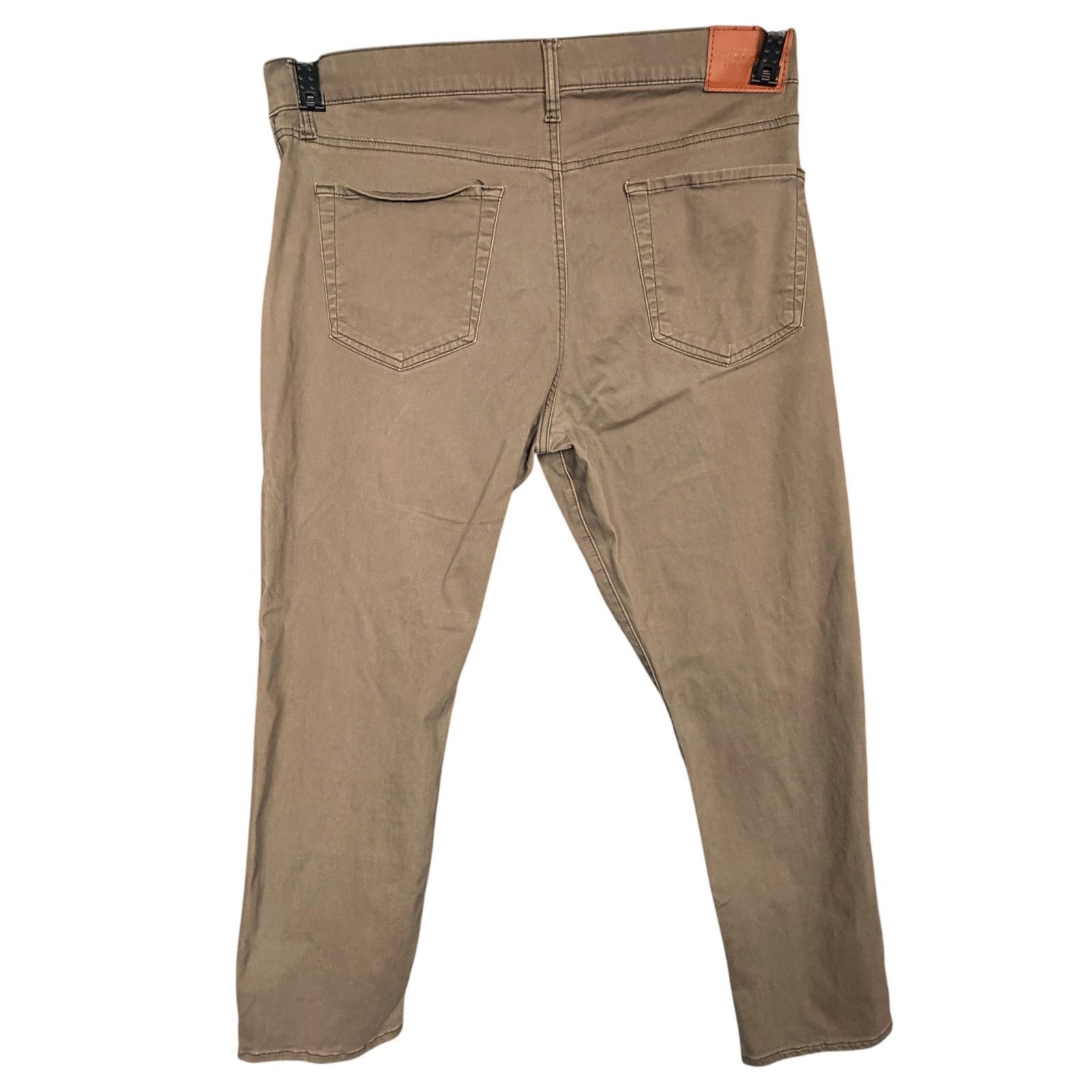 Lucky Brand Lucky Brand Mens 38x30 121 Slim Straight Chino Pants Green Size US 38 / EU 54 - 2 Thumbnail