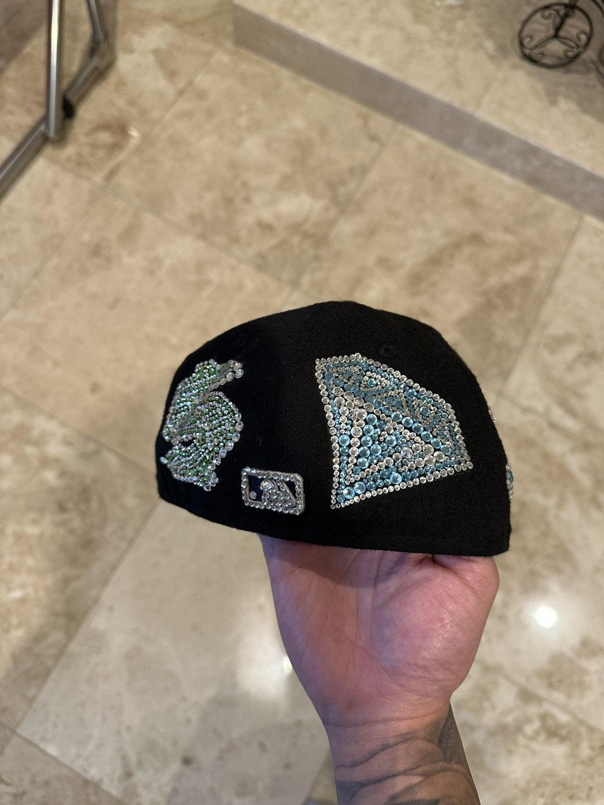 New Era New Era Swarovski BBC Icecream Fitted Hat Pharrell Yankees Size ONE SIZE - 3 Thumbnail
