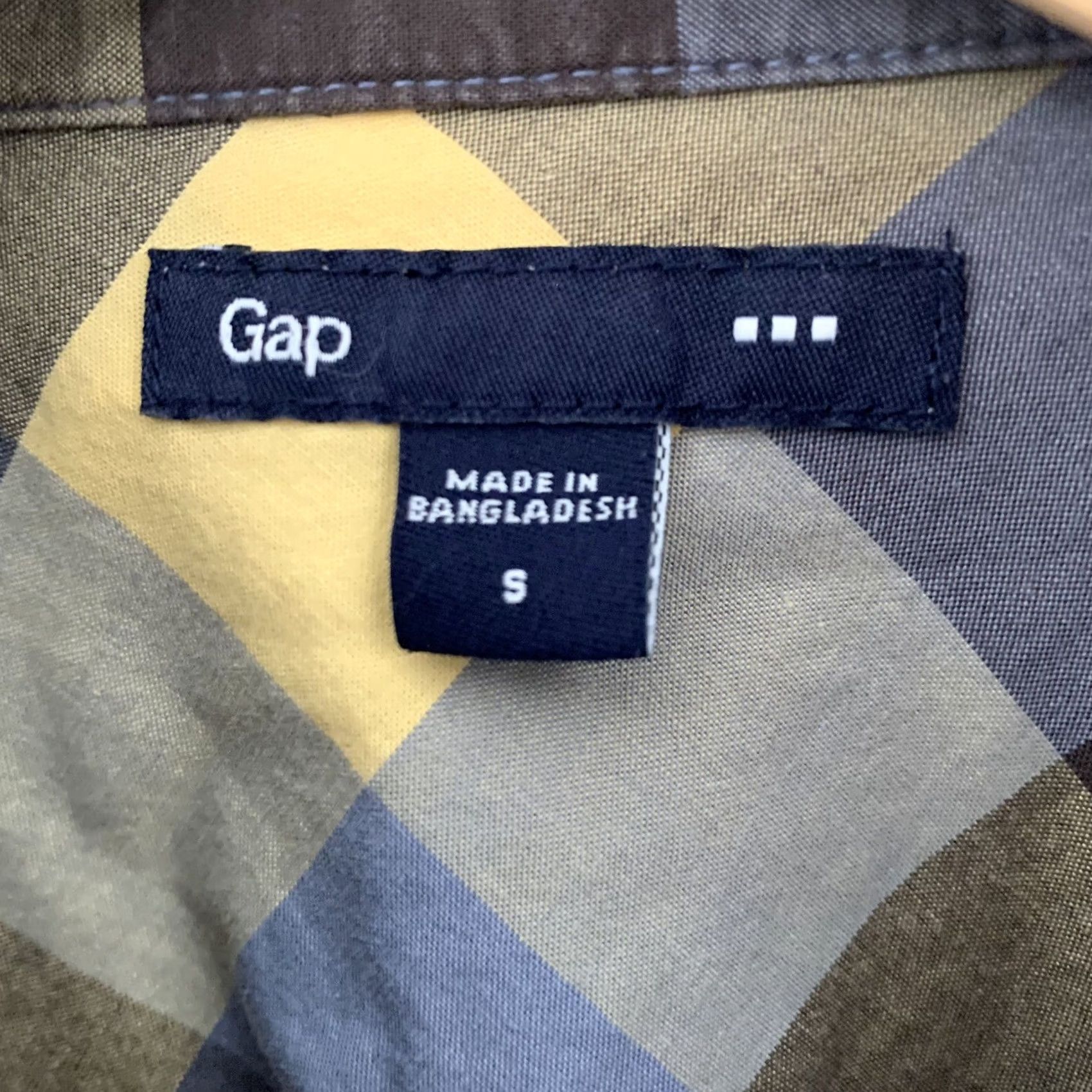 Gap Gap Pearl Snap Shirt Mens S Short Sleeve Plaid Western Buffalo Check Button-Up Cotton Size US S / EU 44-46 / 1 - 3 Thumbnail
